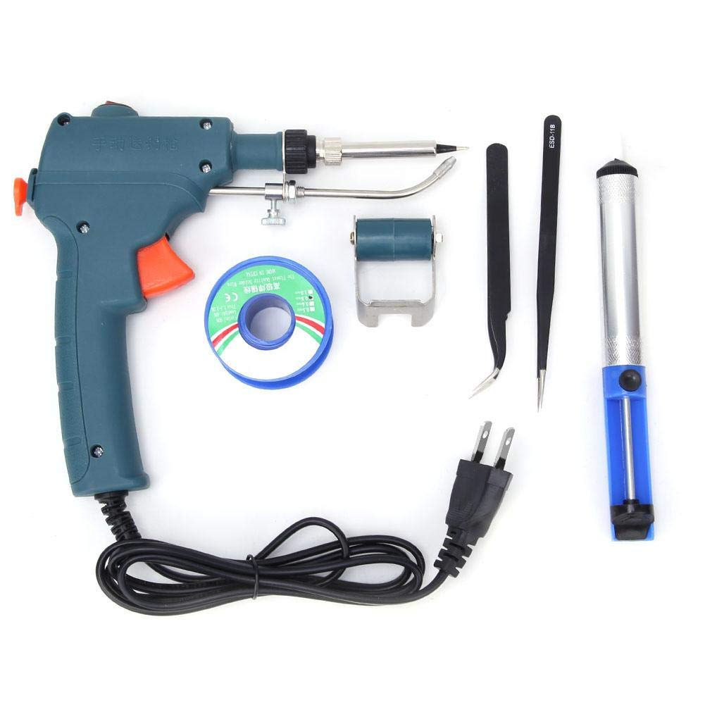 80W Soldering Gun Kit with Auto Feed - Handheld Internal Heating Soldering Iron Tool for DIY Electrical Repairs (110V) - Perfect for Circuit Board Repair, Electronics Projects & Home Maintenance