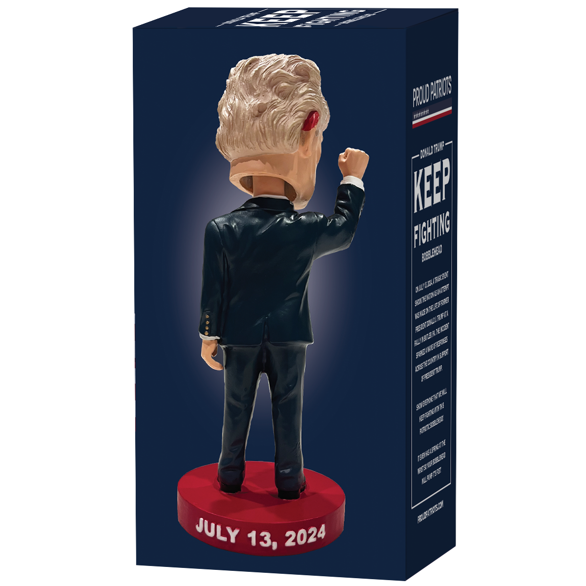 Keep Fighting Bobblehead - Motivational Collectible Figurine for Office Desk, Sports Fans & Gifts | Perfect for Home, Office & Game Room Decor