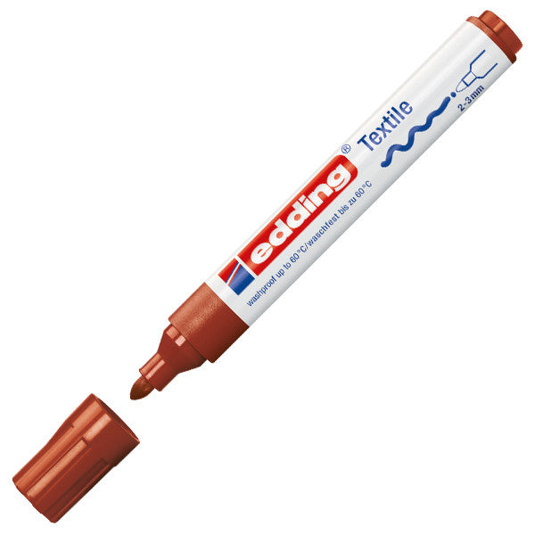 edding 4500 Bullet Tip Textile Marker - Permanent Fabric Marker for Clothes, Shoes & DIY Crafts - Ideal for Customizing T-Shirts, Denim & Canvas Projects