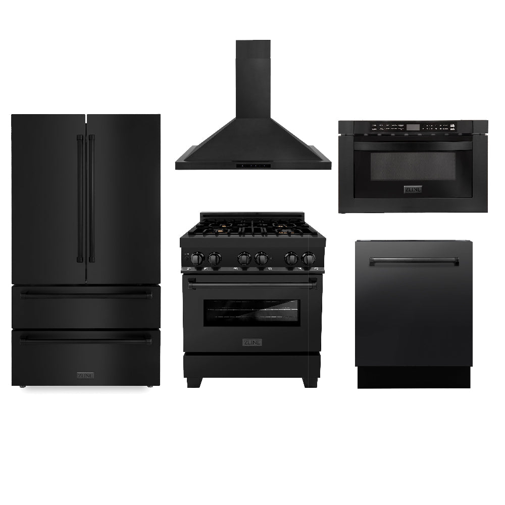 ZLINE 5-Piece Kitchen Appliance Package - 30