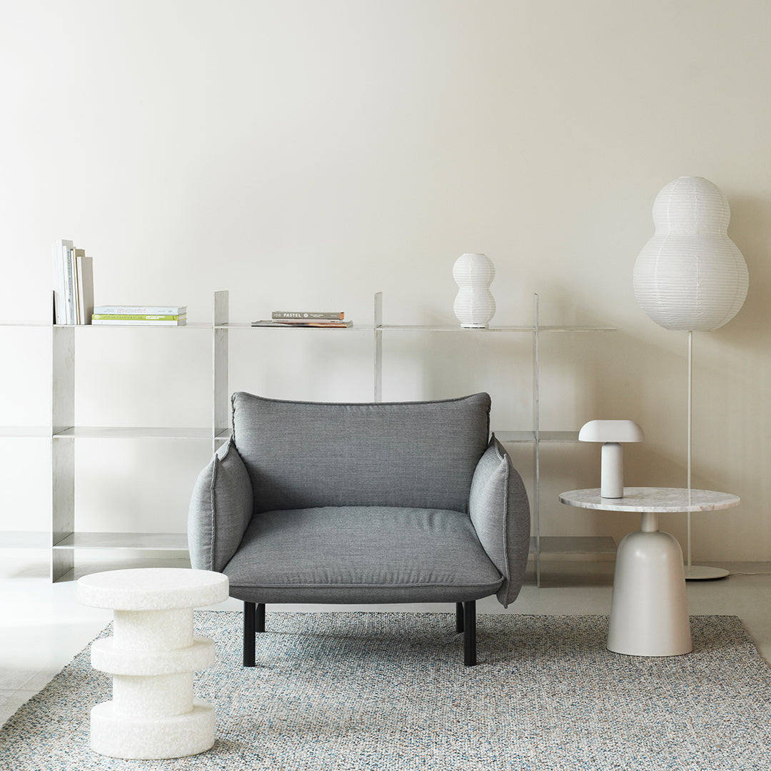 Ark Lounge Chair - Modern Comfortable Recliner for Living Room, Bedroom & Office - Ergonomic Design with Soft Cushions for Relaxation & Reading