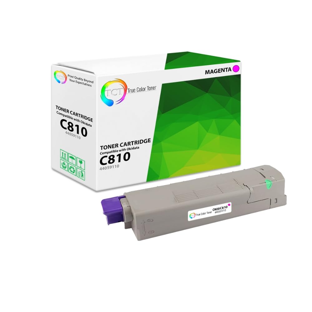 Premium TCT C810 Magenta Toner Cartridge - 8,000 Pages for Okidata Printers | Home & Office Use