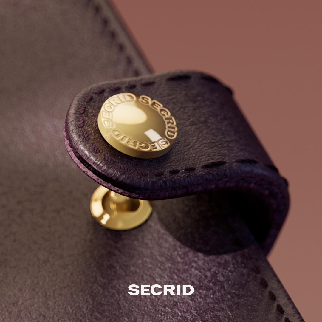 SECRID Premium Mini Wallet - RFID Blocking Slim Card Holder with Embossed Lines - Black - Perfect for Travel, Business & Everyday Use