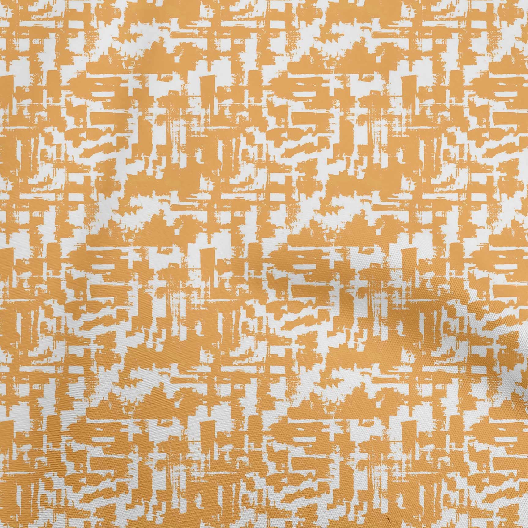 oneOone Velvet Orange Fabric - 58 Inch Wide Printed DIY Sewing Supplies for Clothing, Home Decor & Crafts | Soft Abstract Design by The Yard