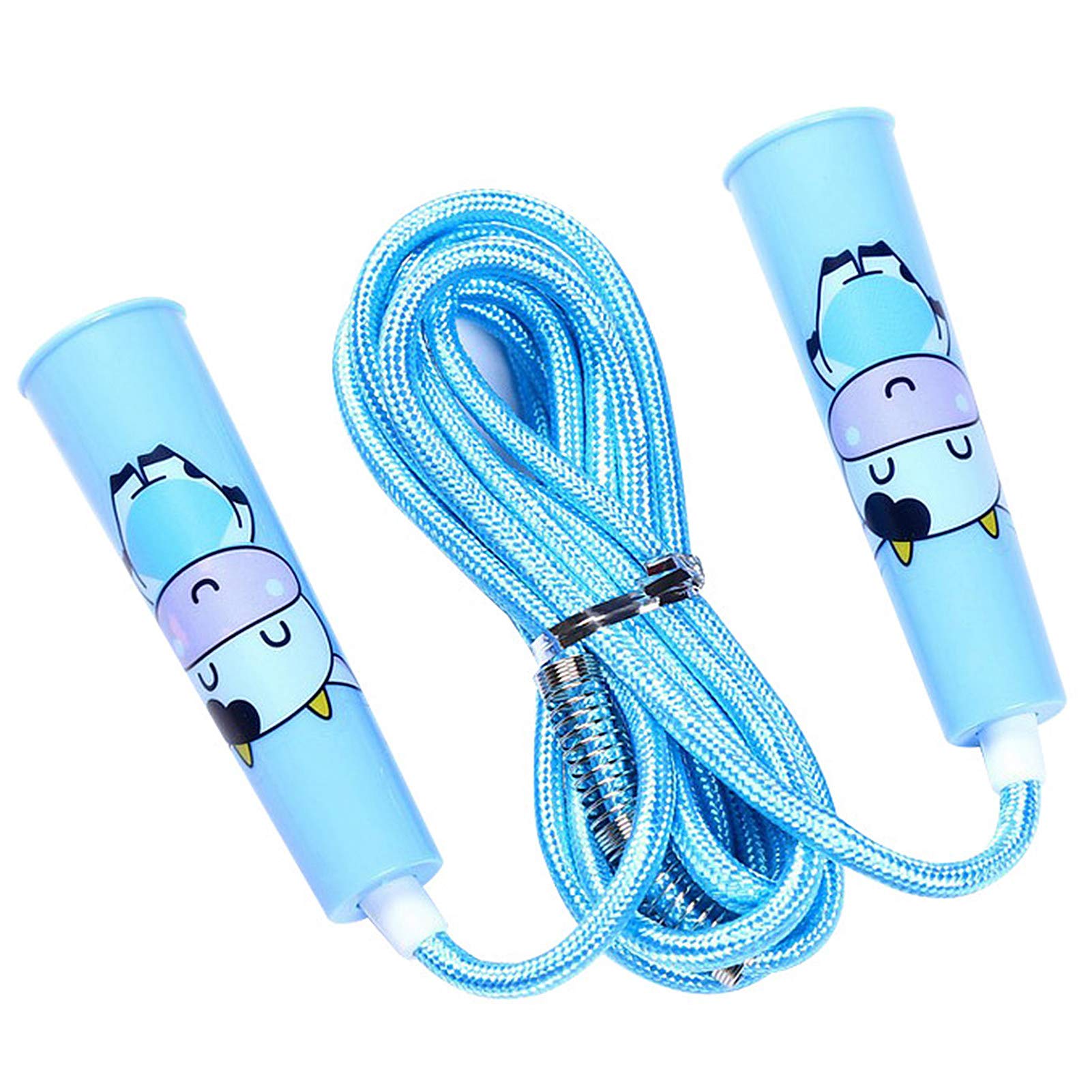 Hislaves Adjustable Plastic Jump Rope - Cartoon Design Home Gym Fitness Equipment for Kids & Students - Perfect for Indoor Workouts, School Sports & Family Exercise