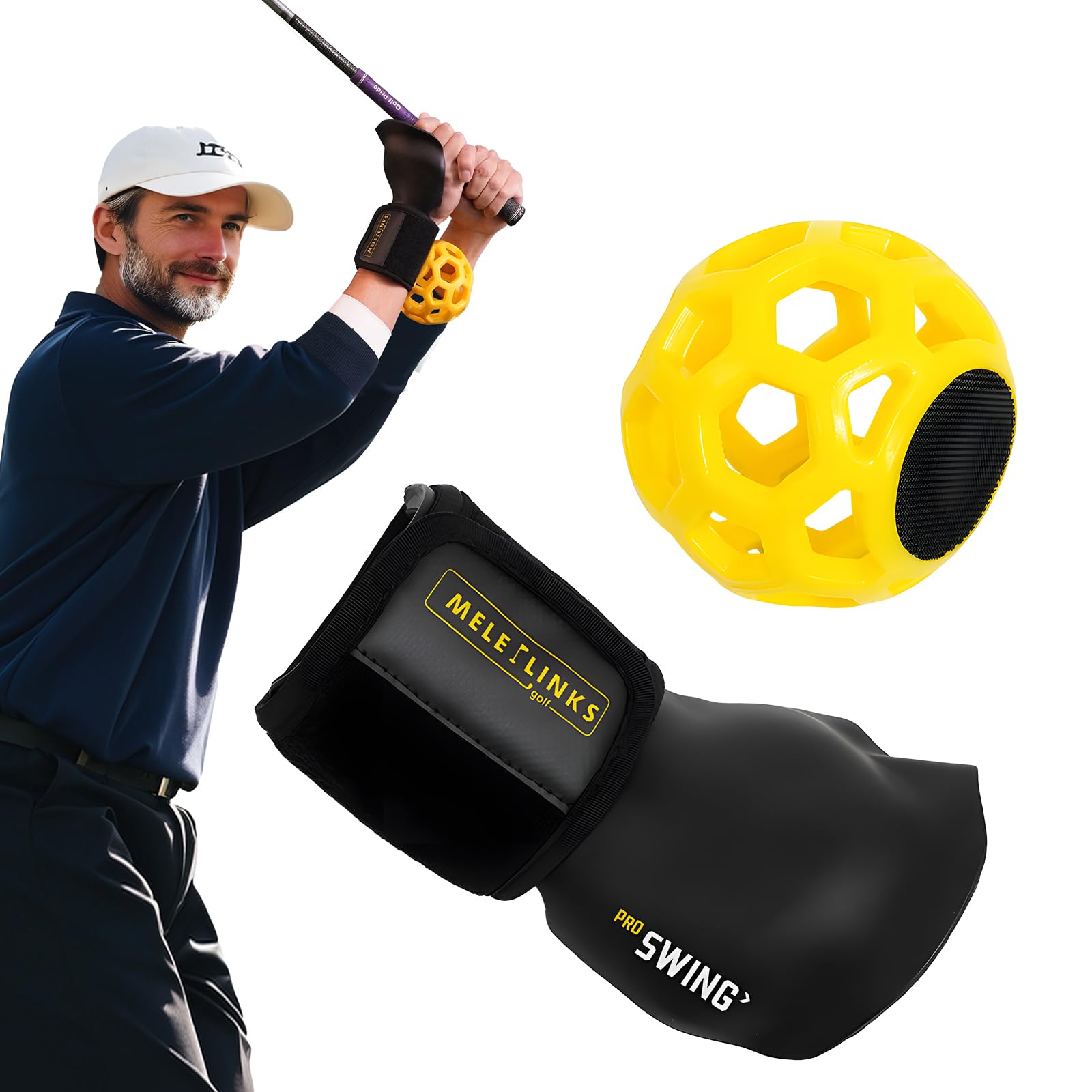**Golf Swing Trainer for Beginners - Essential Golf Training Aid to Improve Wrist & Posture | Perfect for Indoor & Outdoor Practice**