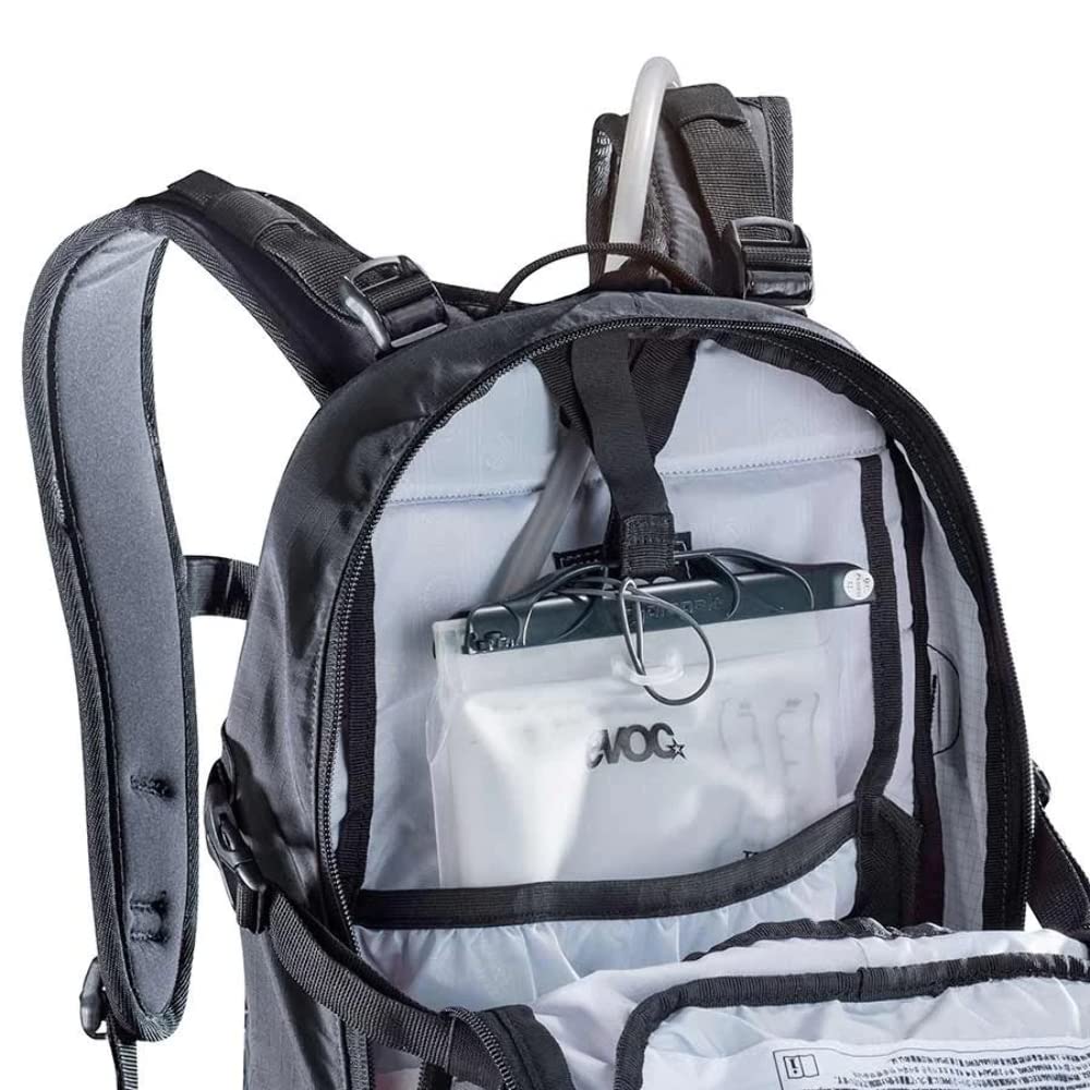 EVOC Small 14L Black Backpack - Lightweight Hiking & Travel Daypack for Outdoor Adventures, Commuting & Daily Use