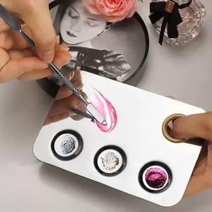 Long-Lasting Flat Face Pack Brush & Silicone Face Scrubber Set with Mixing Palette & Spatula - 4 Piece Professional Makeup Brush Kit for Smooth Foundation & Exfoliation - Perfect for Home Spa & Beauty Routines
