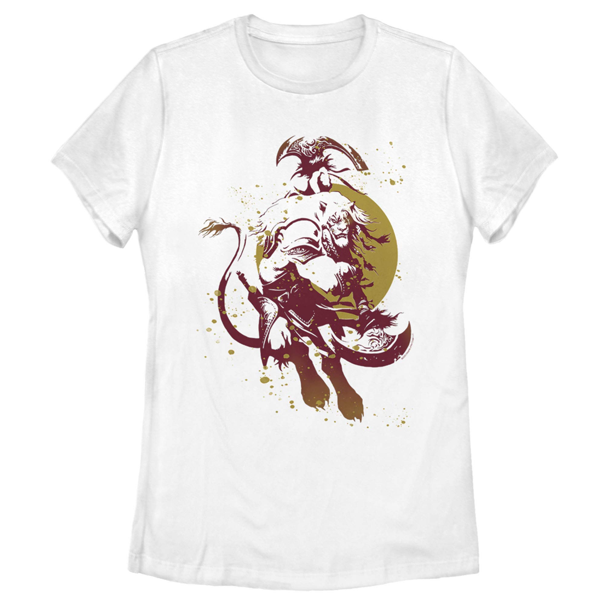 Women's Magic: The Gathering Ajani Mane Portrait Graphic T-Shirt - Casual Gaming Tee for MTG Fans & Fantasy Lovers