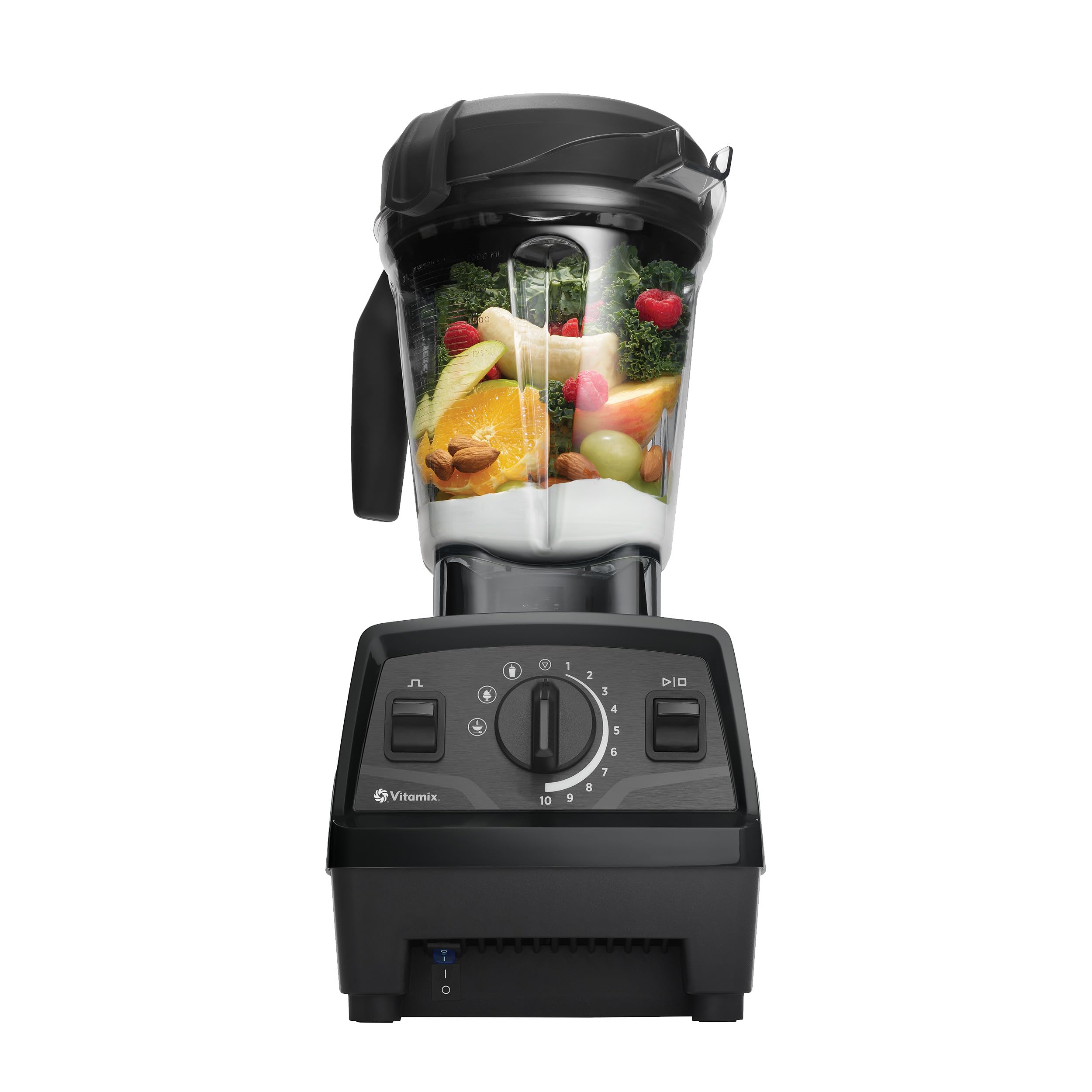 Vitamix Explorian E310 Professional Blender with Pre-Programmed Settings, 64oz Low-Profile Container - Certified Renewed Premium (Black) - Perfect for Smoothies, Soups & Nut Butters