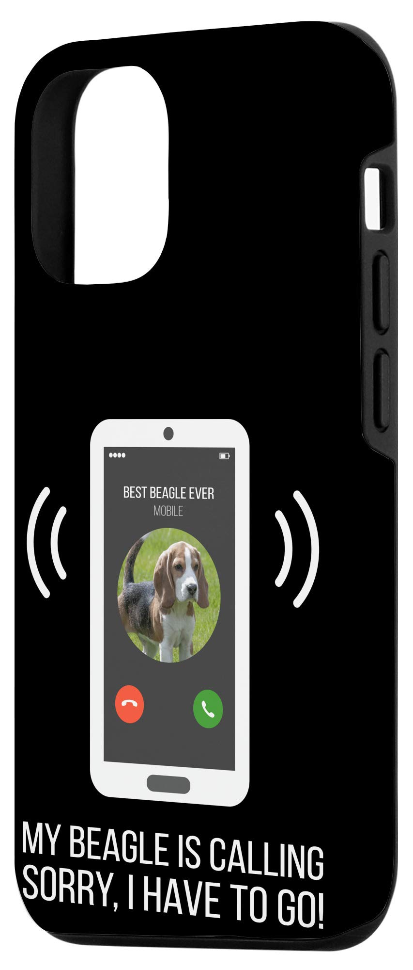 Funny Beagle Dog Case for iPhone 12/12 Pro - Cute Protective Phone Cover for Dog Lovers - Perfect Gift for Pet Owners & Animal Enthusiasts
