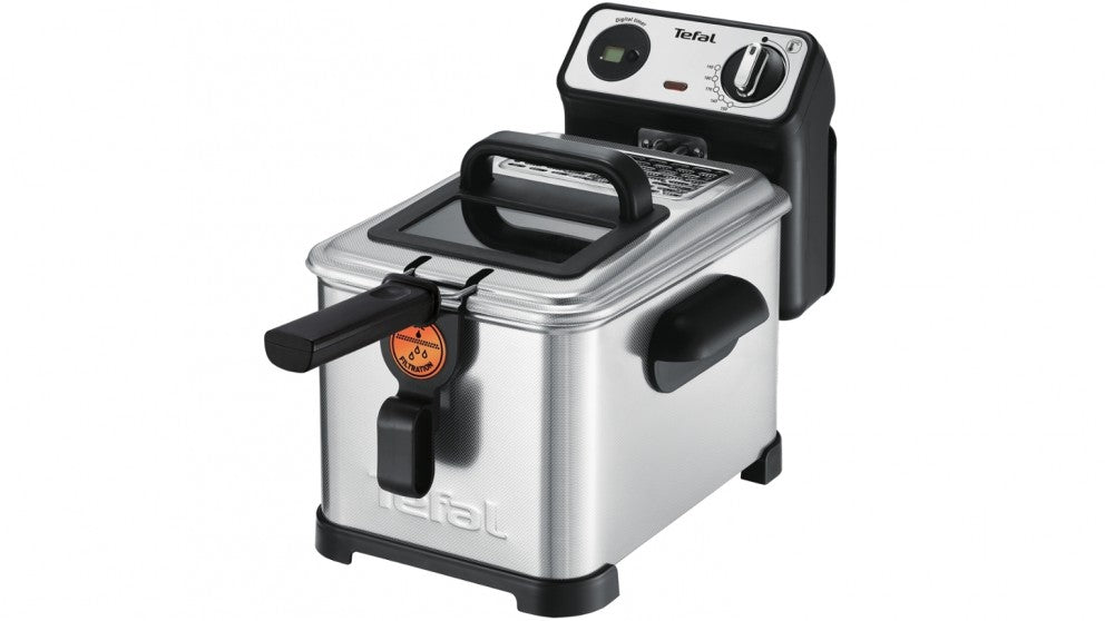 Tefal Filtra Pro Premium 4L Stainless Steel Deep Fryer with Oil Filtration System - Perfect for Home Kitchen, Restaurants & Fast Food Businesses (Model FR5181)