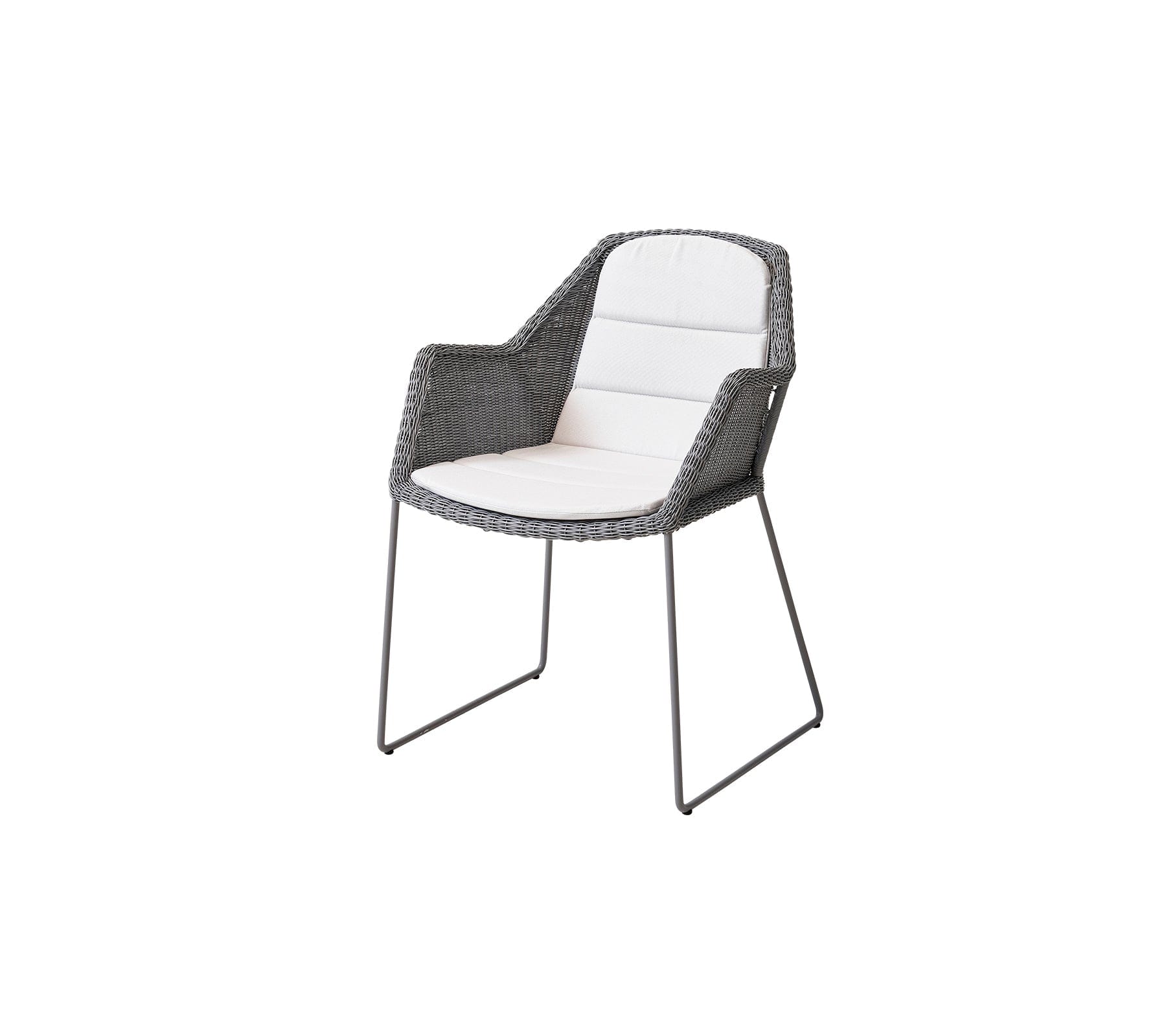 Breeze Outdoor Dining Weave Chairs Set of 2 - Lightweight Patio Furniture for Backyard, Poolside & Garden - Weather-Resistant Wicker Dining Chairs with Cushions