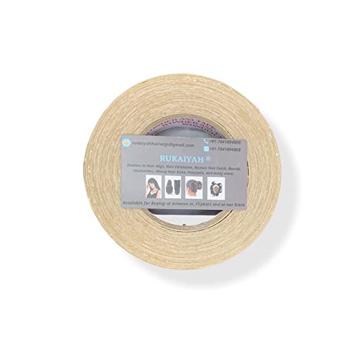**Rukaiyah Double Sided Hair Wig Tape - 1 Inch x 22 Meter - Strong Hold for Hair Pieces, Toupees & Hair Systems - Perfect for Daily Wear, Cosplay & Hair Loss Solutions**