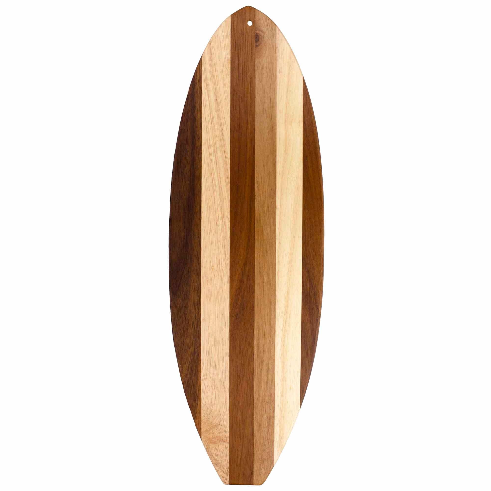 Premium Surfboard-Shaped Cutting Board by Rock & Branch® - Shiplap Series - Perfect for Beach Parties, Kitchen Decor & Unique Gifts