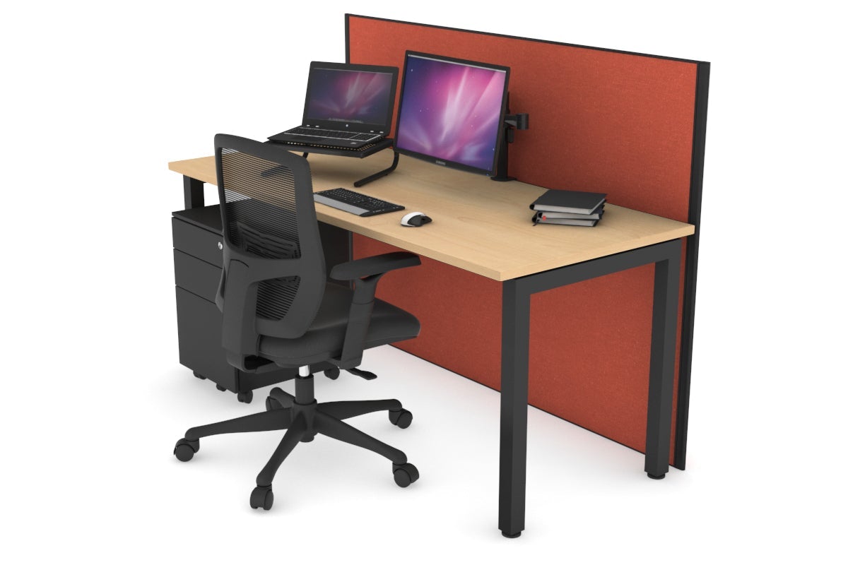 Horizon Quadro Square Legs Office Desk - 1400L x 700W Modern Workstation for Home & Office - Perfect for Remote Work, Study & Conference Rooms