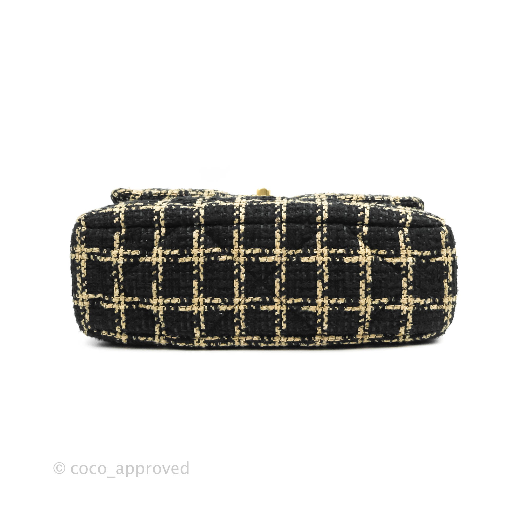 Chanel 19 Medium Handbag in Beige & Black Tweed with Mixed Hardware - Luxury Designer Shoulder Bag for Women, Perfect for Work, Evening Events & Travel