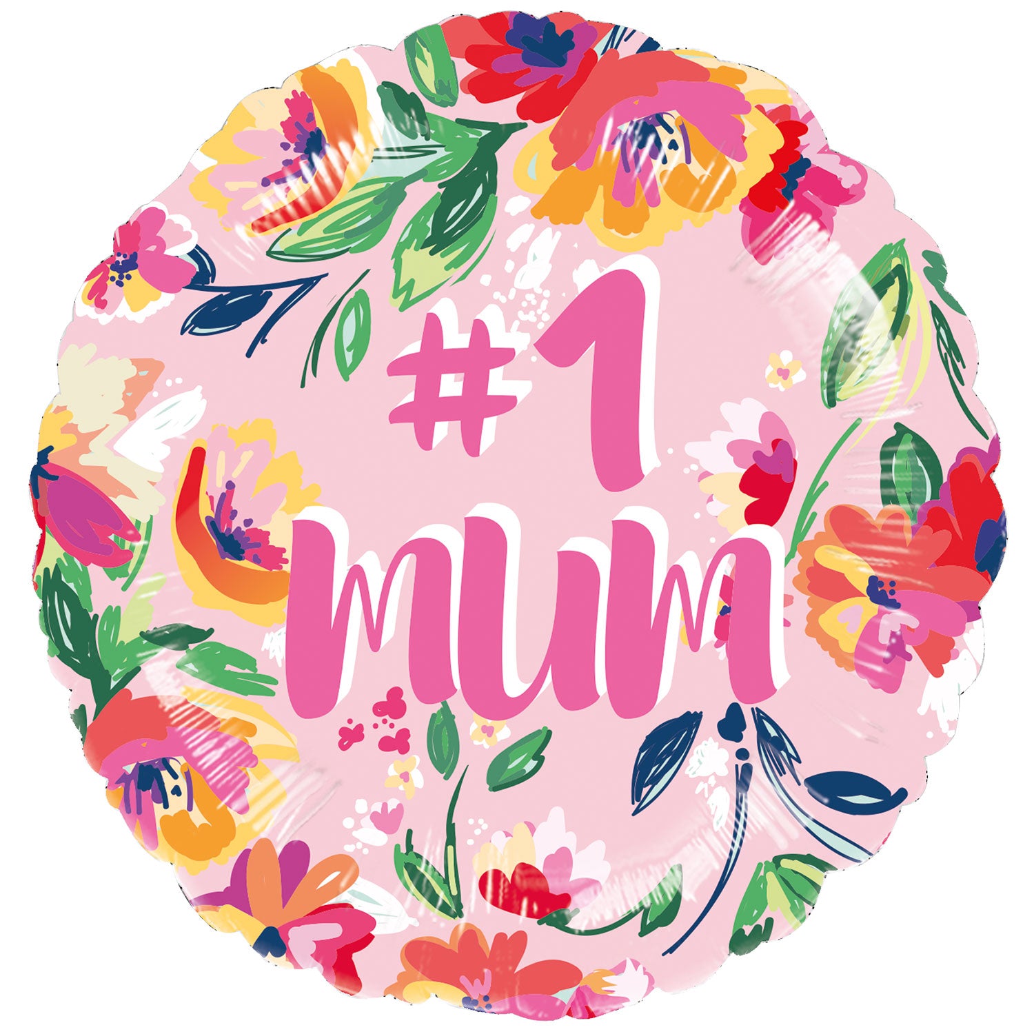 45cm Standard Number 1 Mum Balloon - Large Latex Balloons for Birthday Party Decorations, Graduation, Baby Shower & Special Events
