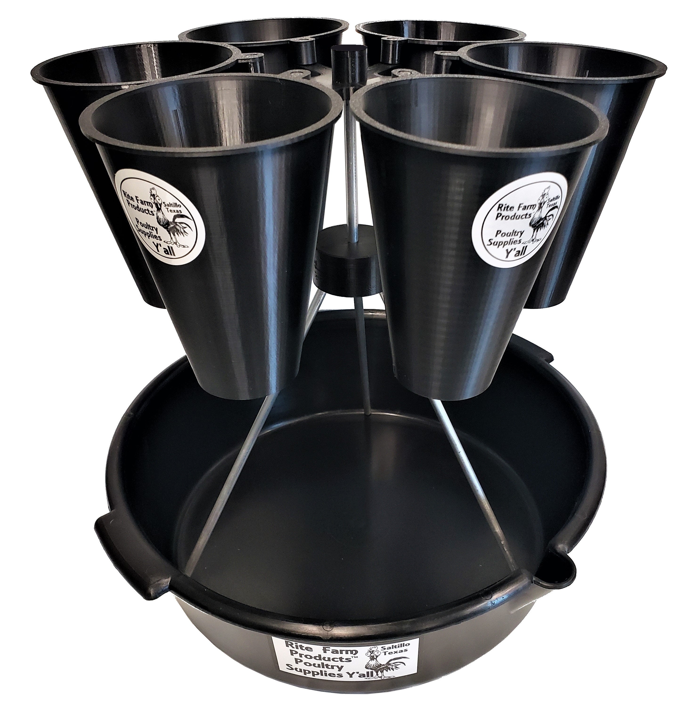 Quail Processing Station - 6 Cone Rotary Restraining Stand for Humane Poultry Slaughter | Perfect for Small Farms, Butcher Shops & Home Processing