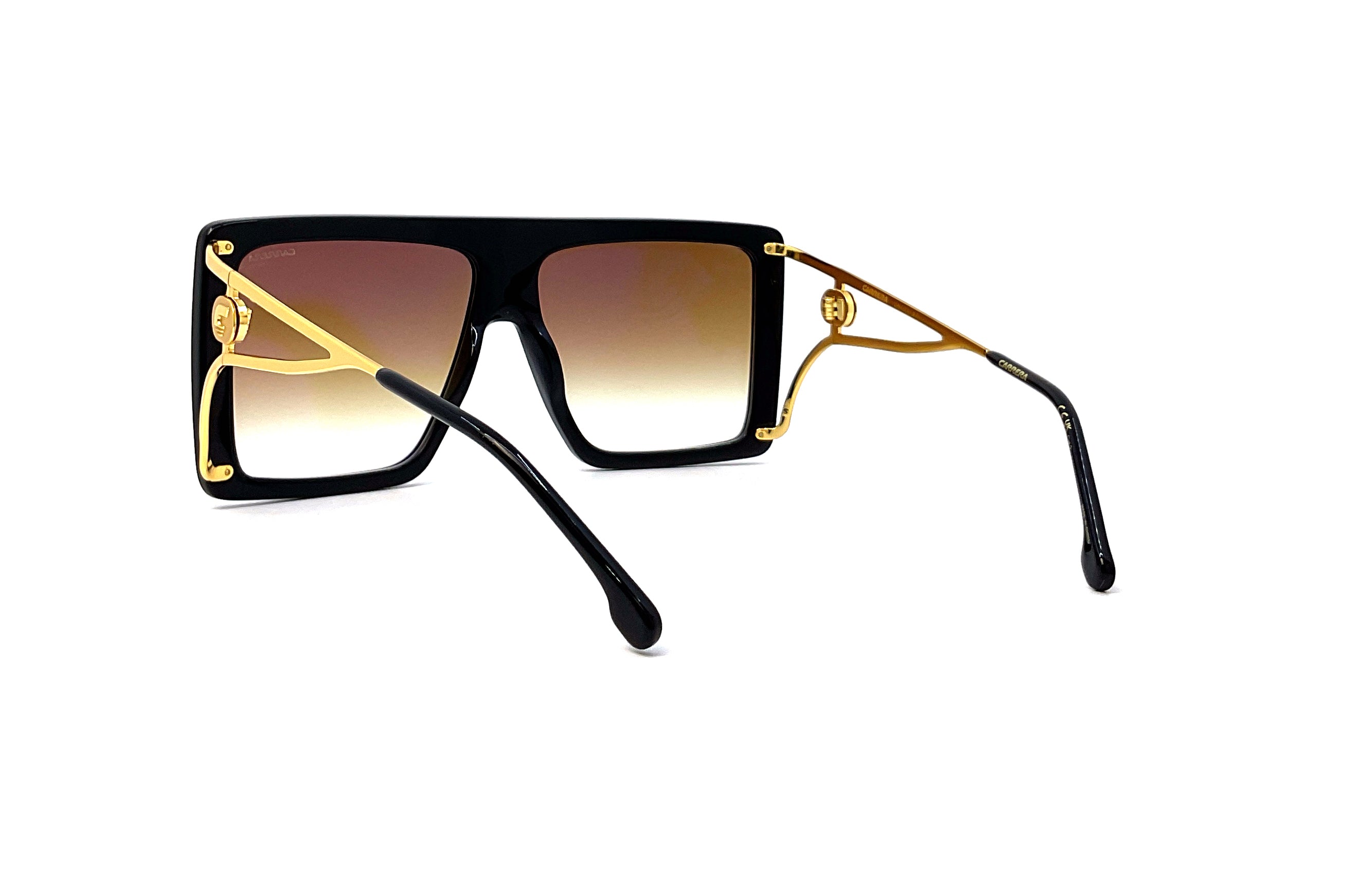 Carrera Unica Sunglasses for Men & Women - Classic Black Aviator Style - UV Protection & Polarized Lenses - Perfect for Driving, Travel & Outdoor Activities