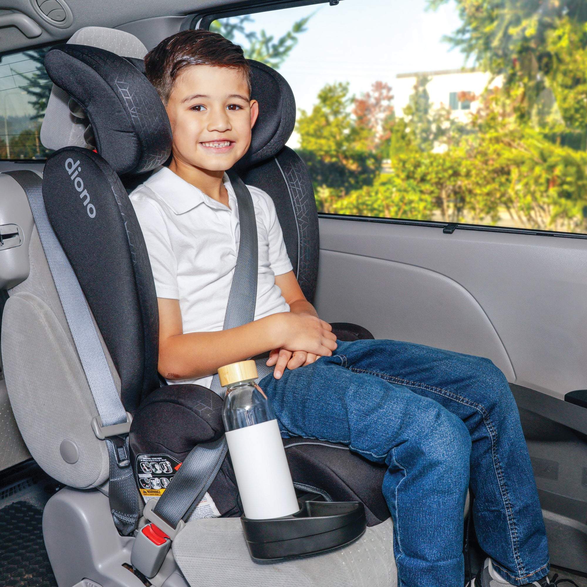 Diono Monterey 2XT Booster Car Seat for Kids - High Back Convertible Car Seat with Side Impact Protection, for Children 40-120 lbs - Perfect for School, Travel & Road Trips