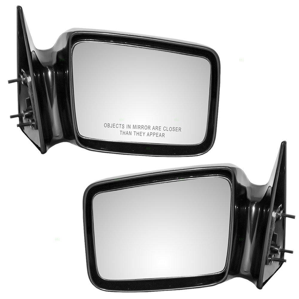 5x7 Manual Side View Mirrors for Dodge Pickup Truck - Driver & Passenger Replacement Mirrors (Fits Part #4354345, 4354344) - Ready to Paint - Perfect for Off-Roading, Daily Commuting & Truck Customization