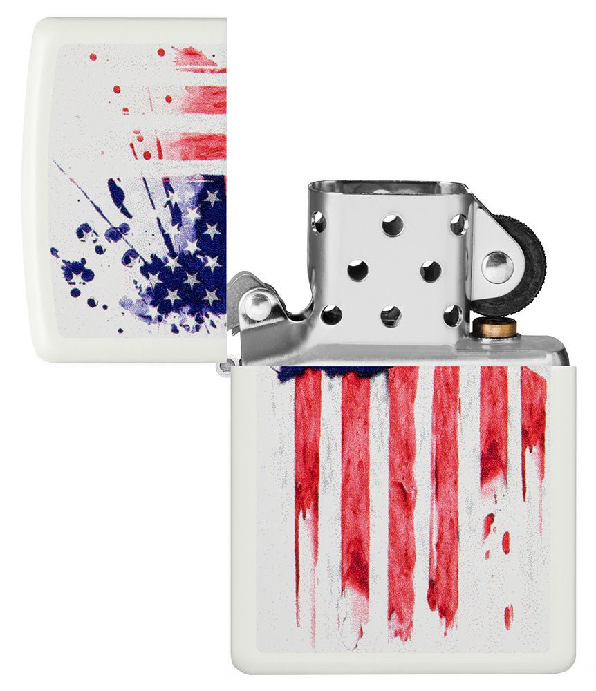 American Flag Design White Matte Case - Patriotic Phone Cover for iPhone & Samsung | Perfect for 4th of July, Veterans Day & Everyday Pride