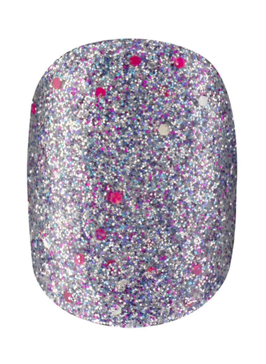 Elegant Glitter Press-On Nails Short Acrylic False Nails - Razzle Dazzle Design for Parties, Weddings & Special Occasions