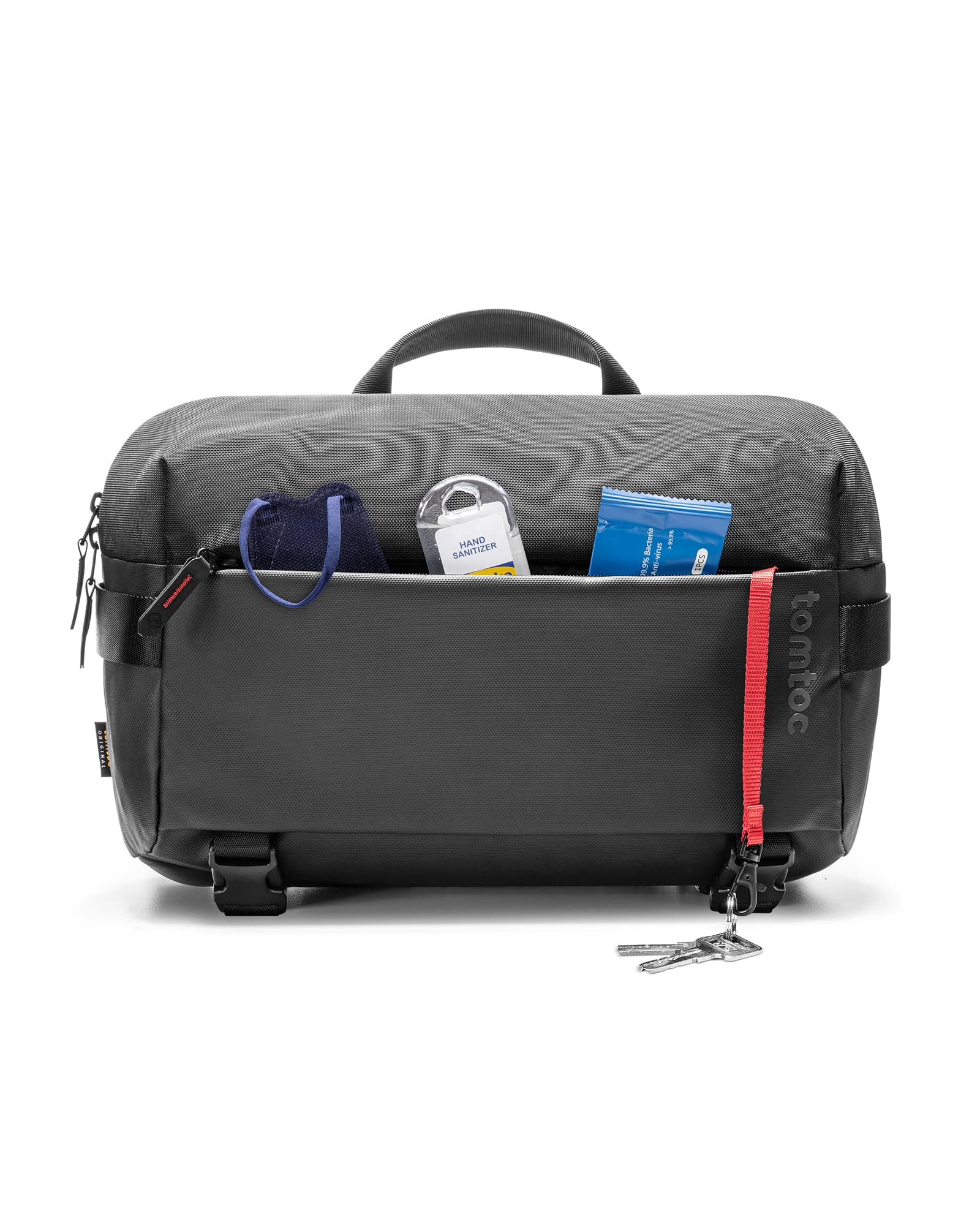 tomtoc 13 Inch Laptop Messenger Bag - Waterproof Crossbody Shoulder Bag for MacBook Pro/Air & iPad Pro/Air | Slim Minimalist Design for Business, Travel & Work | Perfect for Commuting, Coffee Shops & Office Use