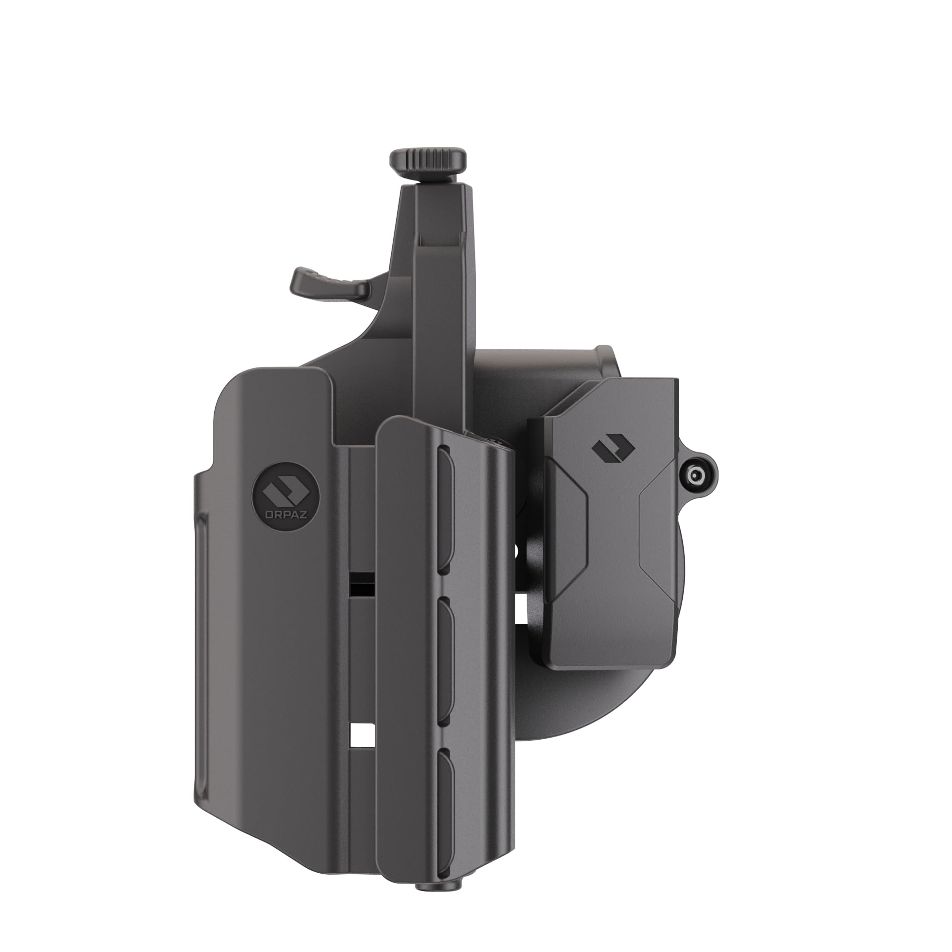 Orpaz T40 G17 OWB Light Bearing Holster - Left Handed Level II/III Retention - Compatible with Glock 17 Pistol - Fits Streamlight TLR-1, SureFire X300 & Most Weapon Lights/Lasers - Tactical Duty, Open Carry & Range Shooting Holster