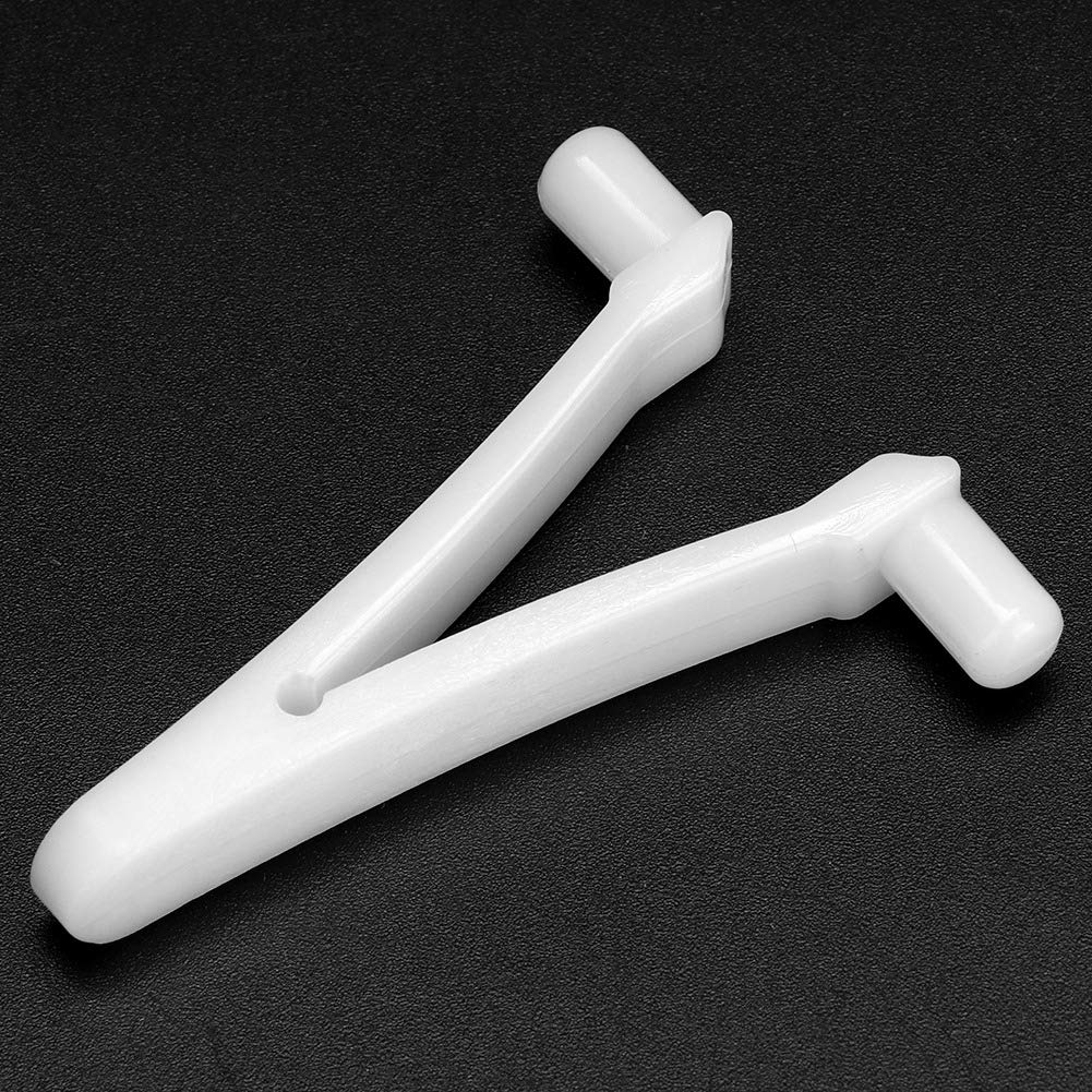 Premium Pool Skimmer V Clips - Heavy Duty Spa Brush Vacuum Leaf Skimmer Clips for Inground/Above Ground Pools - Durable Replacement Clips for Pool Maintenance & Cleaning Accessories (Set of 4) - Perfect for Backyard Pool Care & Summer Swimming Season