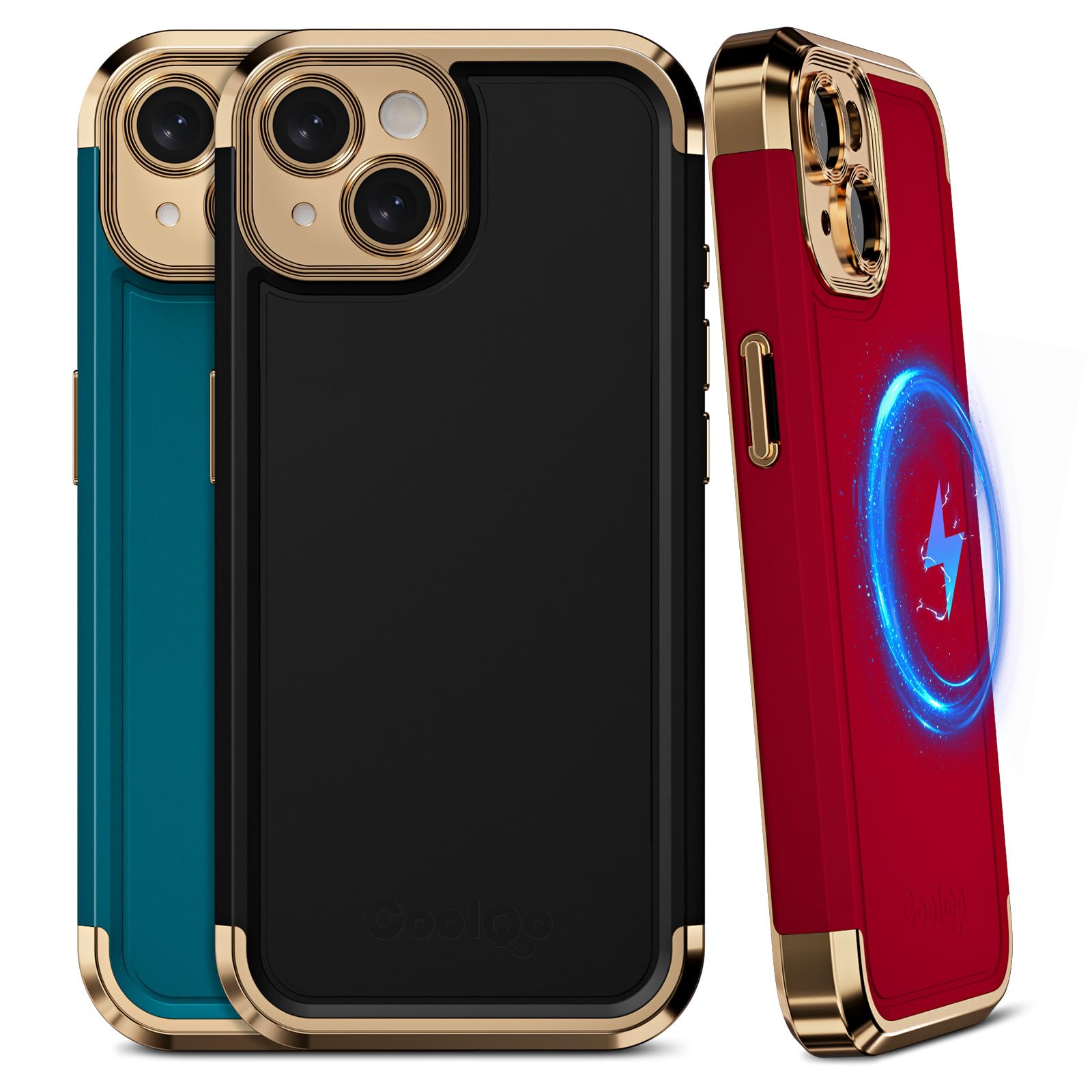 Magnetic iPhone 15 Case with Magsafe Compatibility | Military-Grade Shockproof Protection | Soft TPU Matte Cover for iPhone 15 6.1