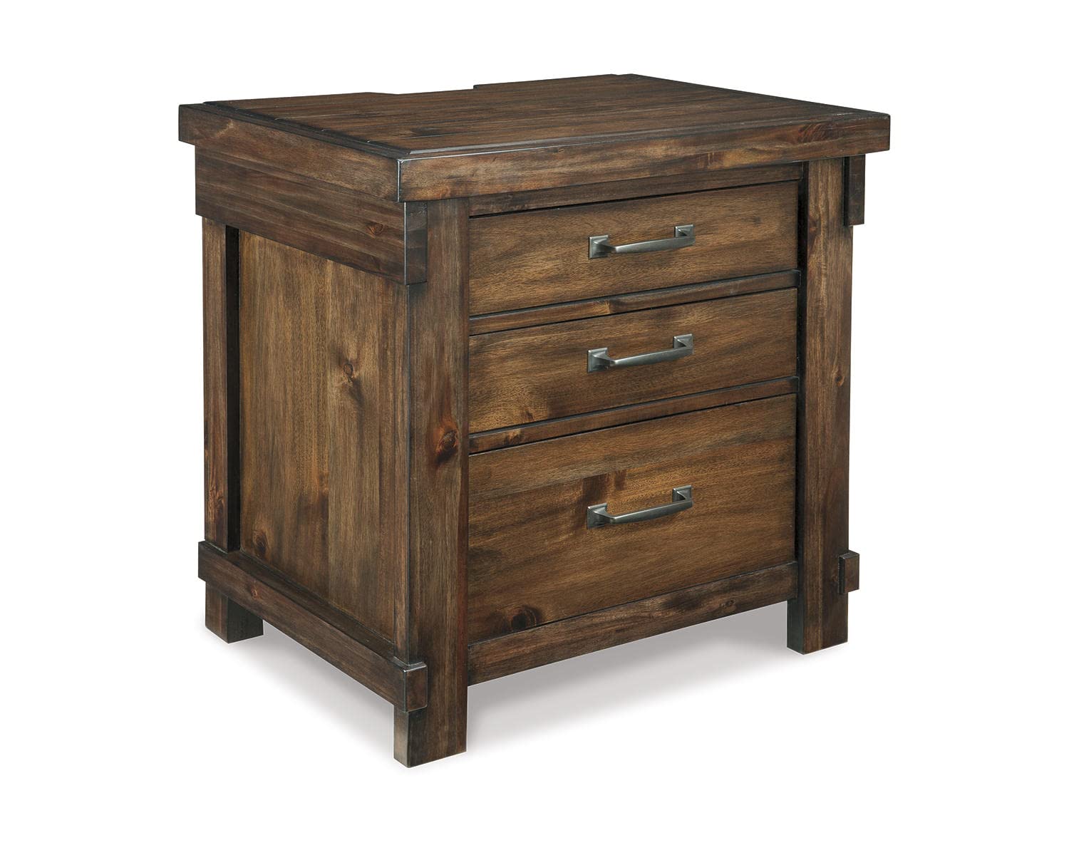 Signature Design by Ashley Lakeleigh Night Stand - Brown Bedside Table with Drawer (18