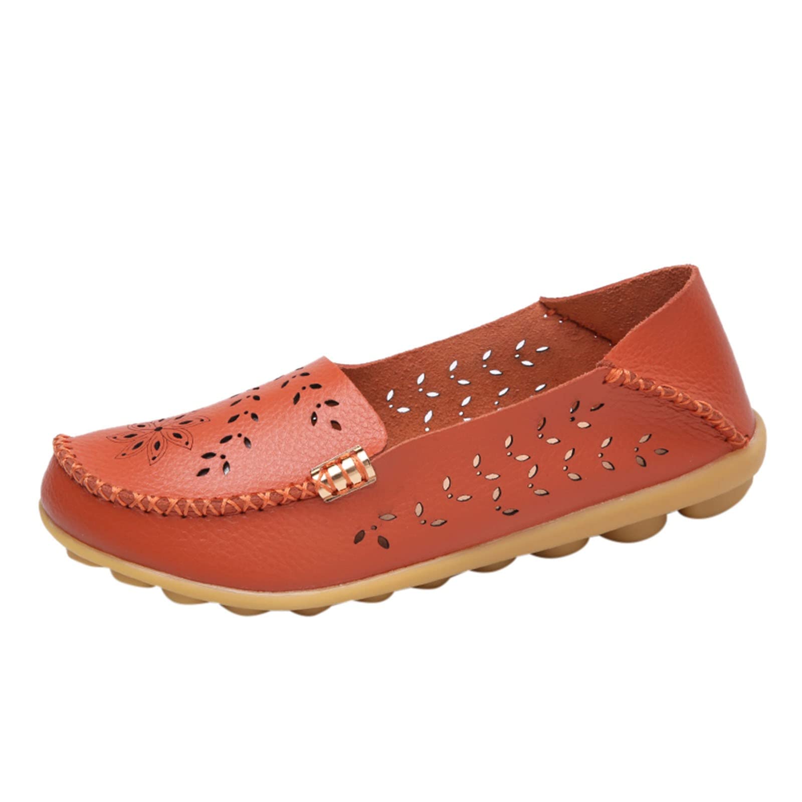 Women's Casual Summer Roman Open Toe Sandals - Buckle Strap Leather Flat Sandals for Walking - Retro Style Beach, Vacation & Everyday Wear