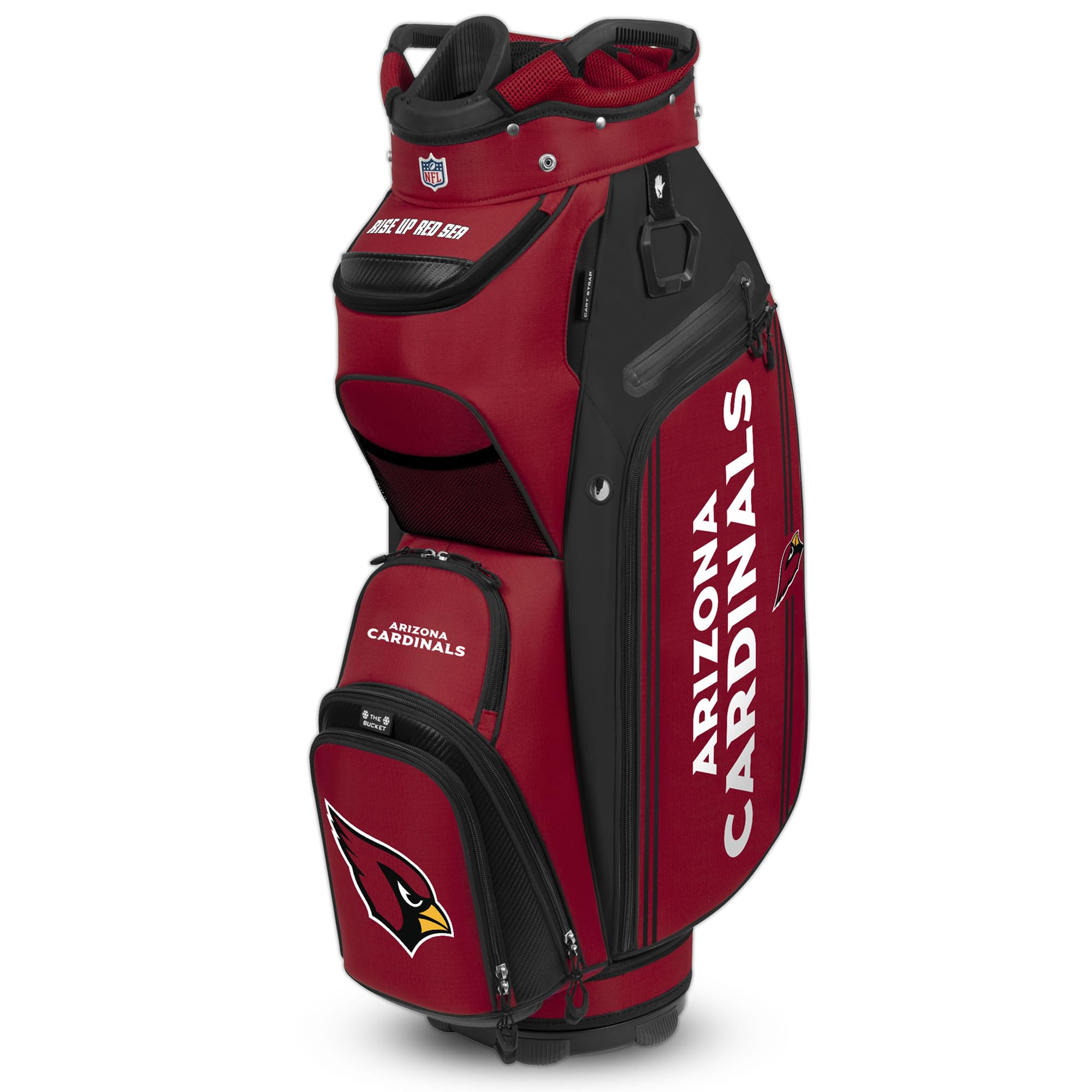Team Effort NFL The Bucket III Cooler Cart Golf Bag - Portable Insulated Cooler for Tailgating, Camping & Beach Outings - Officially Licensed NFL Merchandise