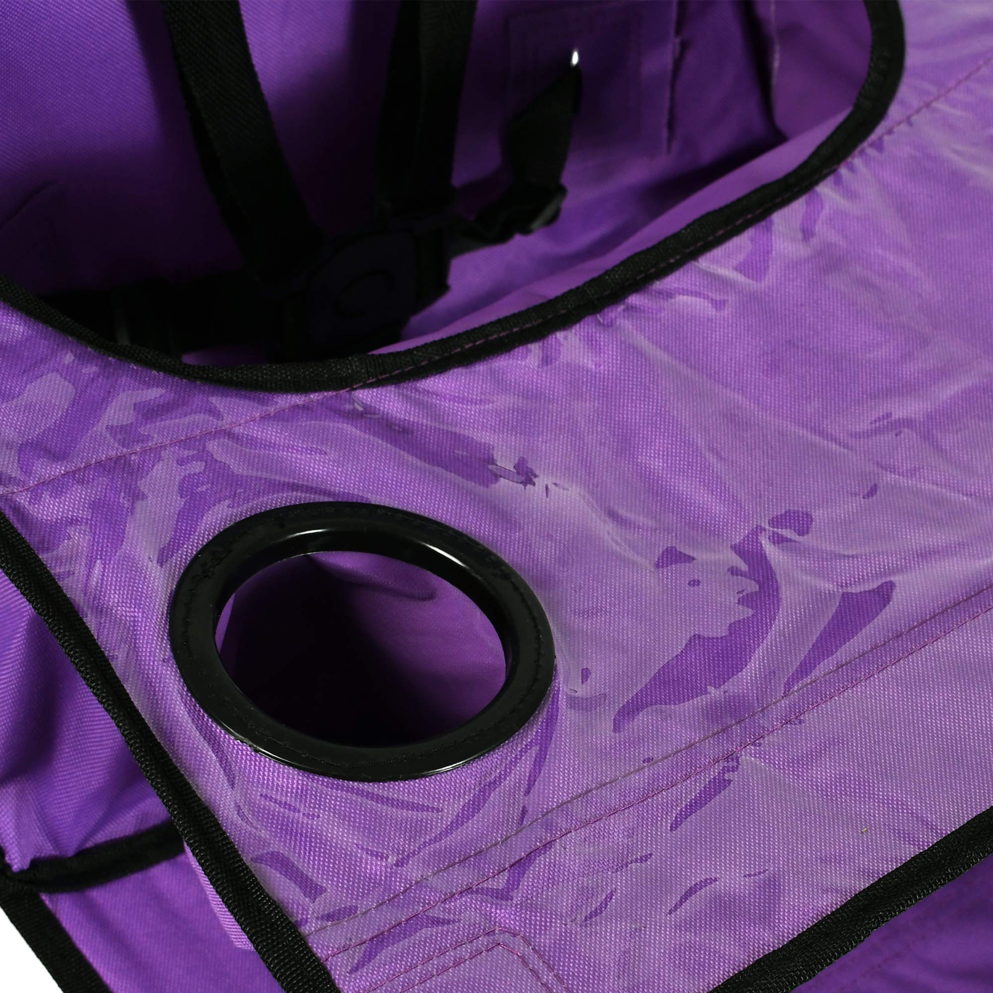Ciao! Baby Portable High Chair for Travel - Foldable High Chair with Removable Tray, Lightweight & Compact (Purple) - Perfect for Dining Out, Camping & Airplane Travel