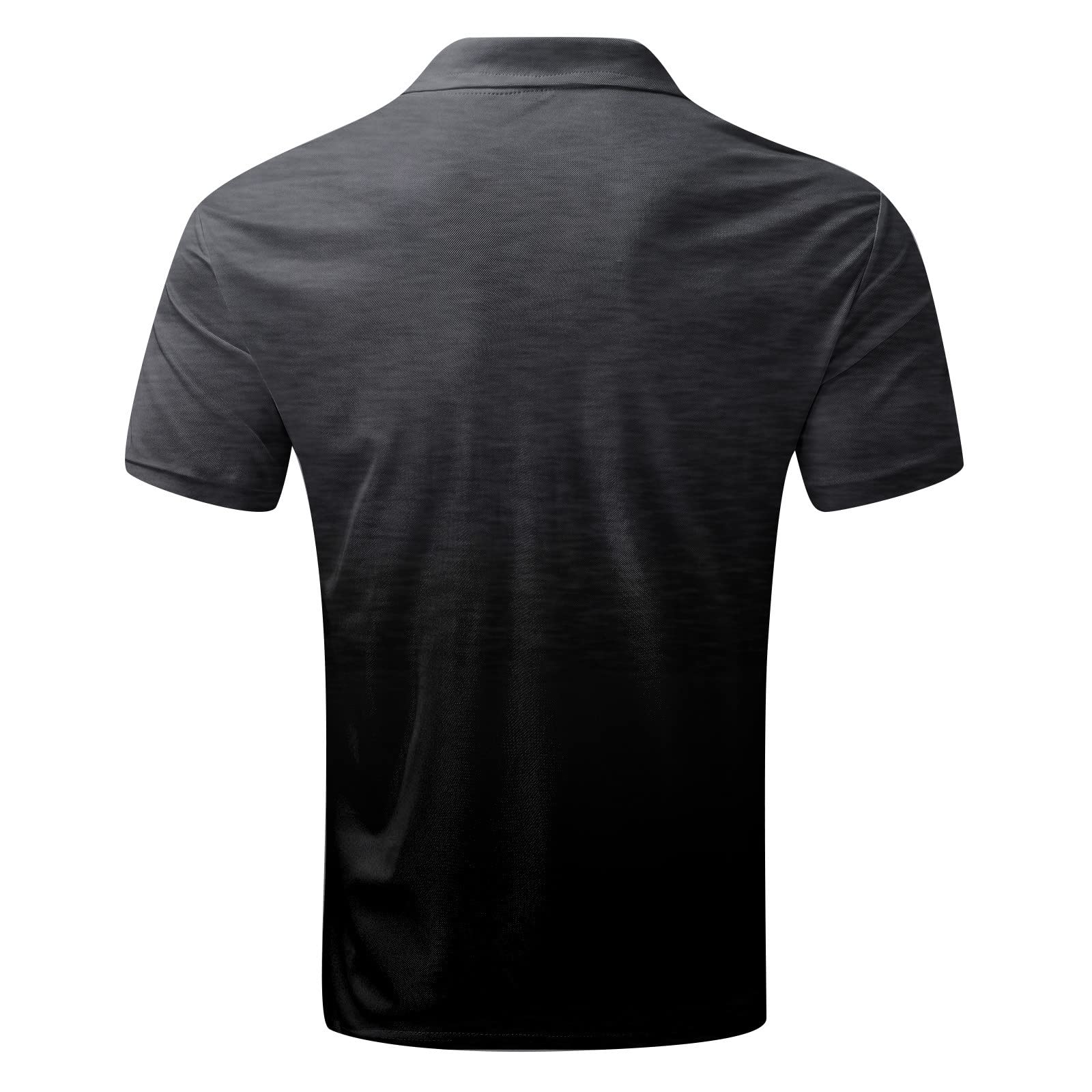 **Men's Plus Size Henley Shirt - Gradient Short Sleeve Tee with Button Lapel for Fitness & Casual Wear - Perfect for Gym, Workout & Everyday Style**