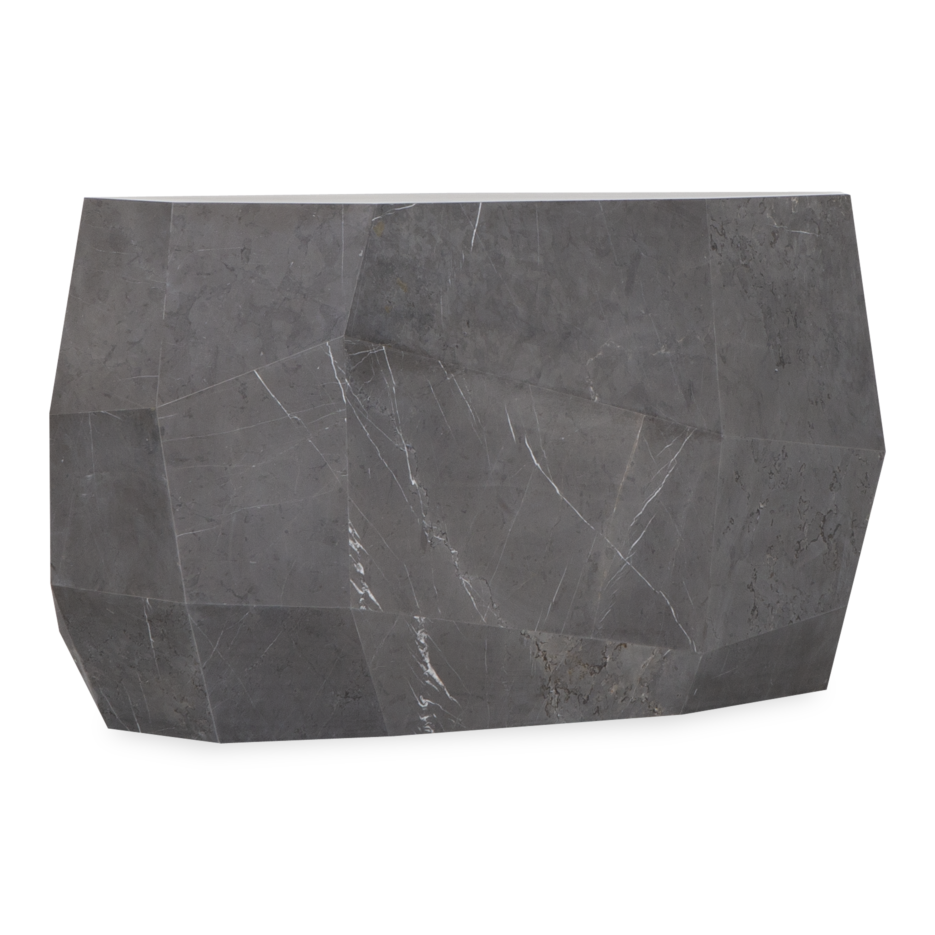 Modern Mineral Console Table - Sleek Entryway Sofa Table for Hallway, Living Room & Bedroom Decor