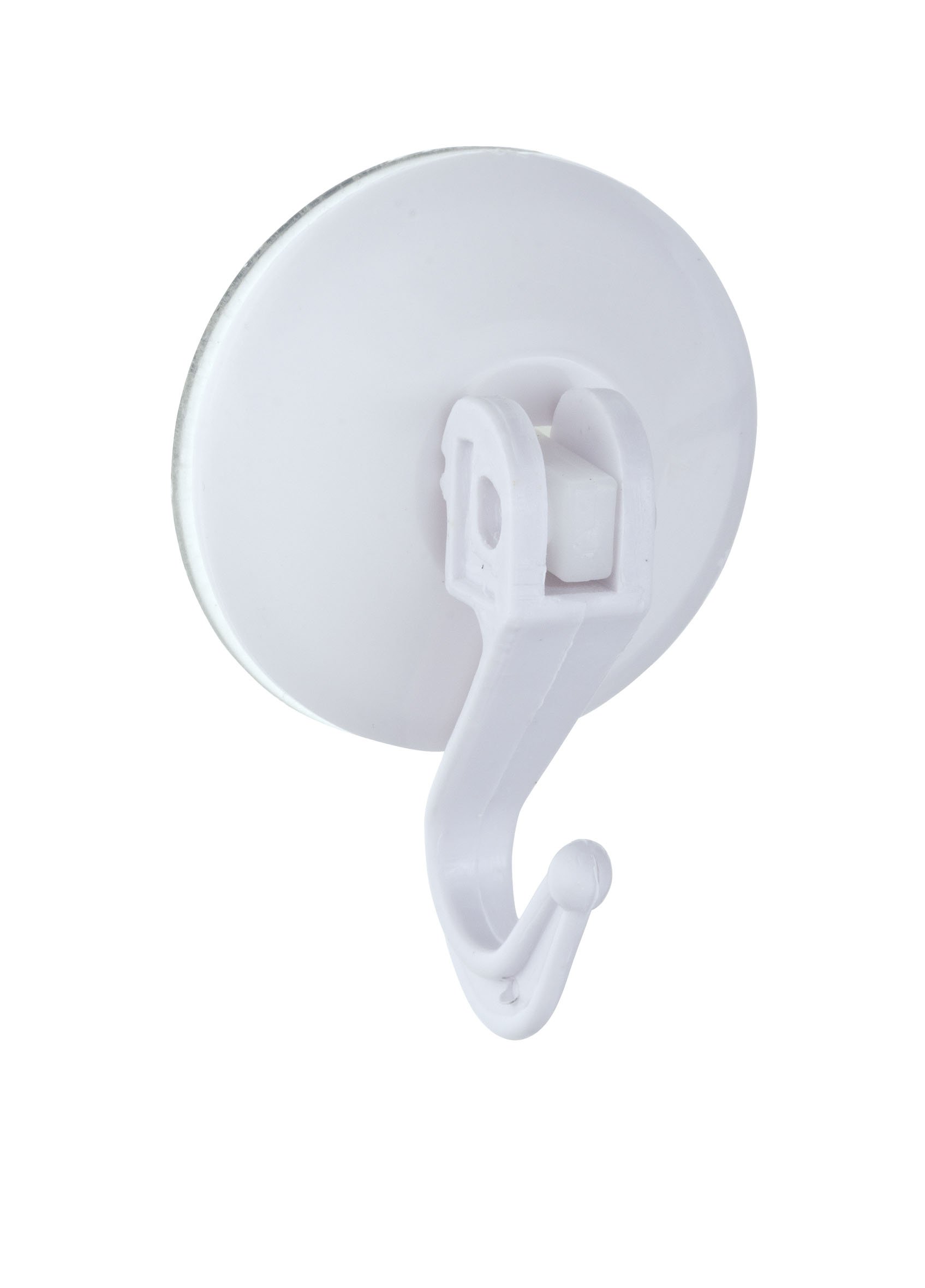 Wenko Large White Suction Hooks with Lever - 2 Pack for Bathroom, Kitchen & Shower Organization - Heavy Duty Adhesive-Free Hanging Solution