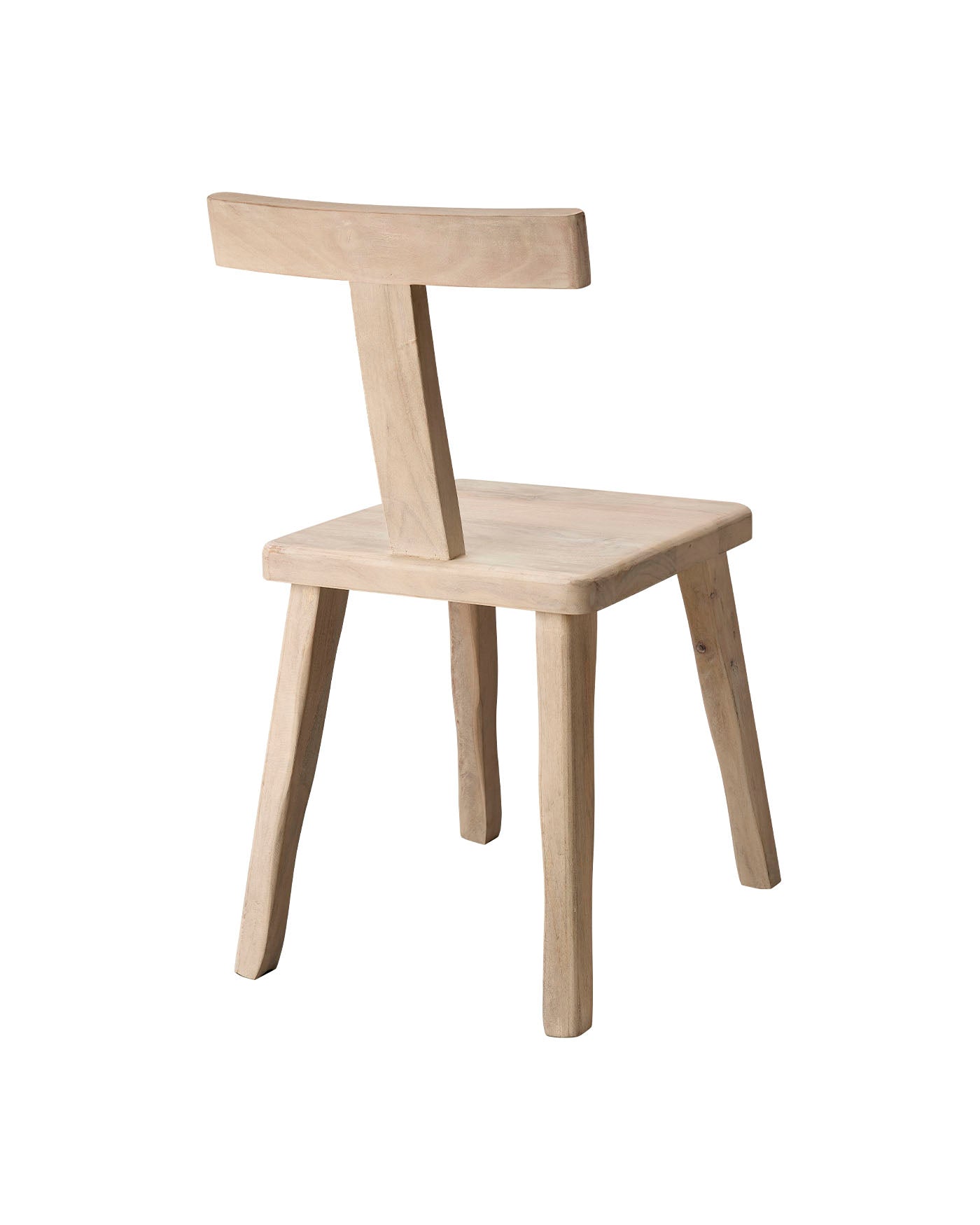 White Bleach Parlor Chair - Elegant Living Room Seating for Home Decor & Relaxation