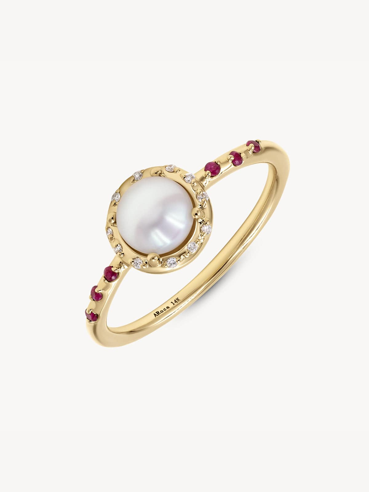 Elegant Starry Pearlescent Ring for Women - Shimmering Pearl & Crystal Design - Perfect for Weddings, Parties & Special Occasions