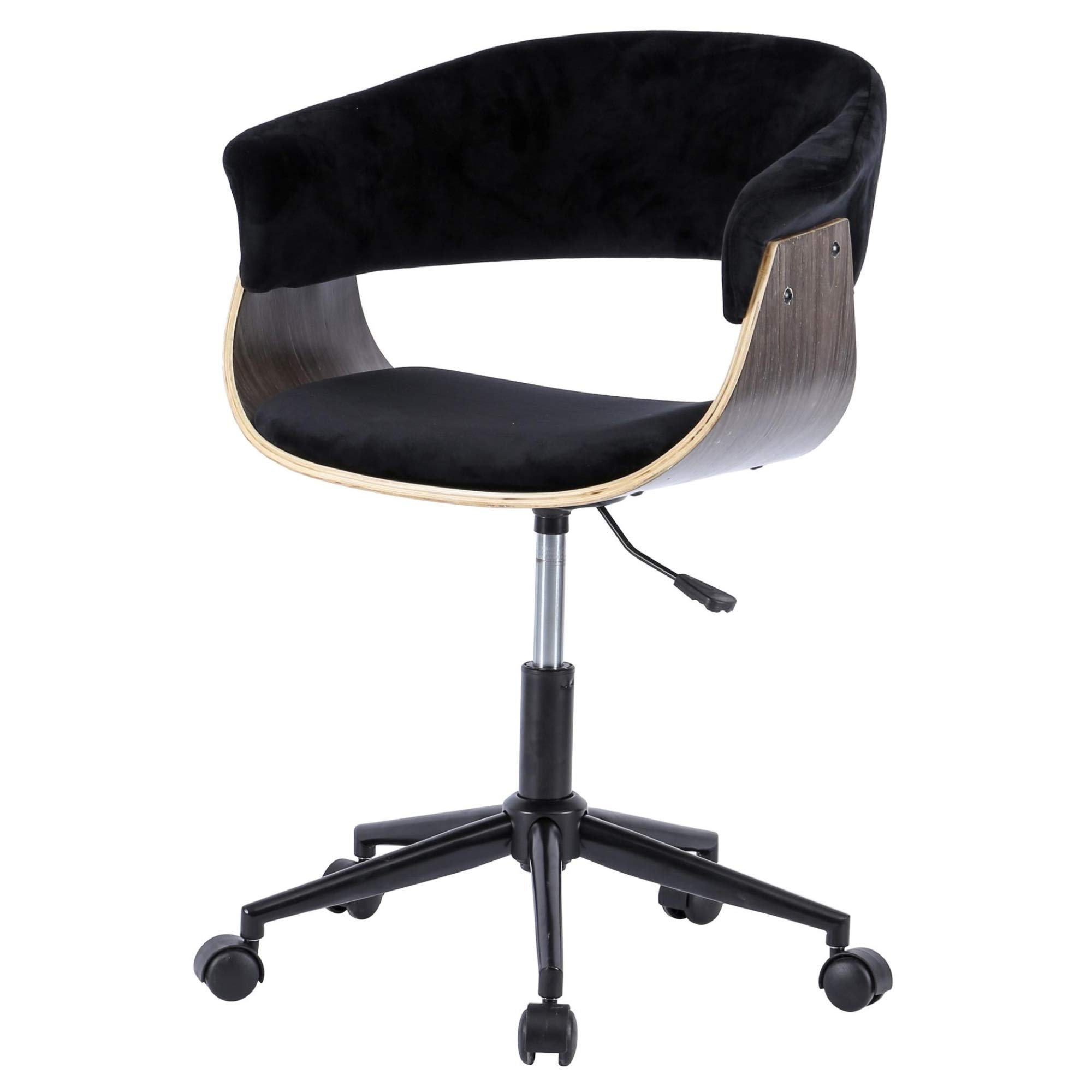 Ergonomic Maggie Velvet Fabric Office Chair - Adjustable Height, Swivel & Rolling Desk Chair for Home & Office Workspace - Comfortable Seating for Long Hours, Gaming & Study