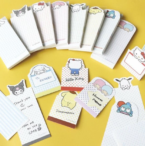 Sanrio Hello Kitty 3-Way Memo Pad Set - Cute Sticky Notes for Office, School & Home Organization - Kawaii Stationery by Epoch Chemical