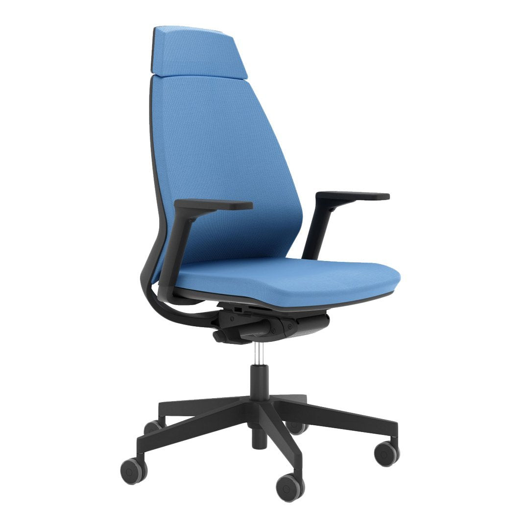 Ergonomic Clarus Extended Back Office Chair with Lumbar Support - Adjustable Height & Swivel for Home & Office Workspace Comfort