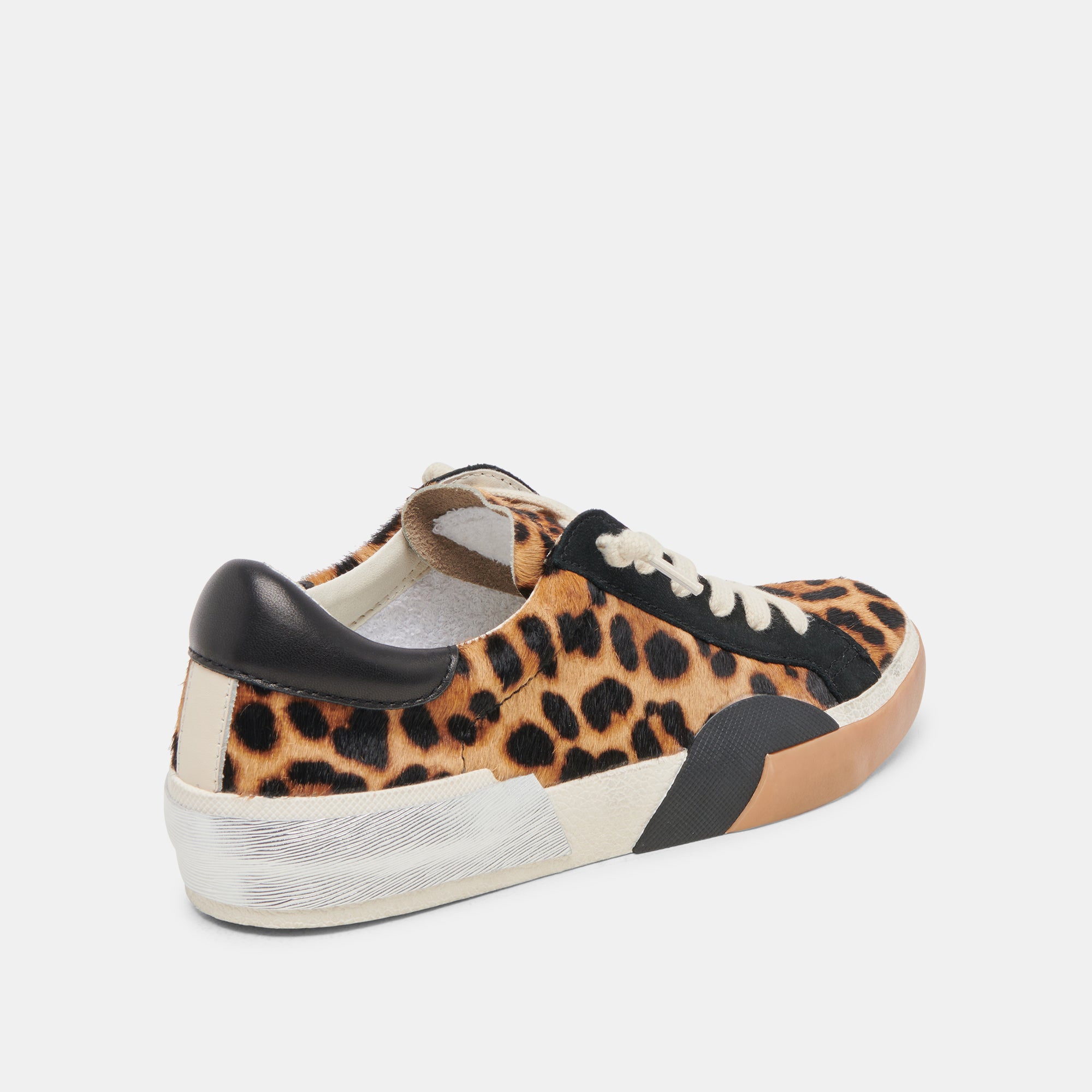ZINA SNEAKERS Women's Leopard Print Black Calf Hair Loafers - Stylish & Comfortable Slip-On Shoes for Casual Outings, Work & Travel