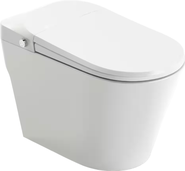 Anzzi TL ST950WIFI WH Envo Echo Smart Bidet Toilet - 1.28 GPF Elongated Bowl with Voice & WiFi Control - Modern Touchless Flushing for Hygienic Bathroom Experience - Perfect for Smart Homes and Luxury Bathrooms