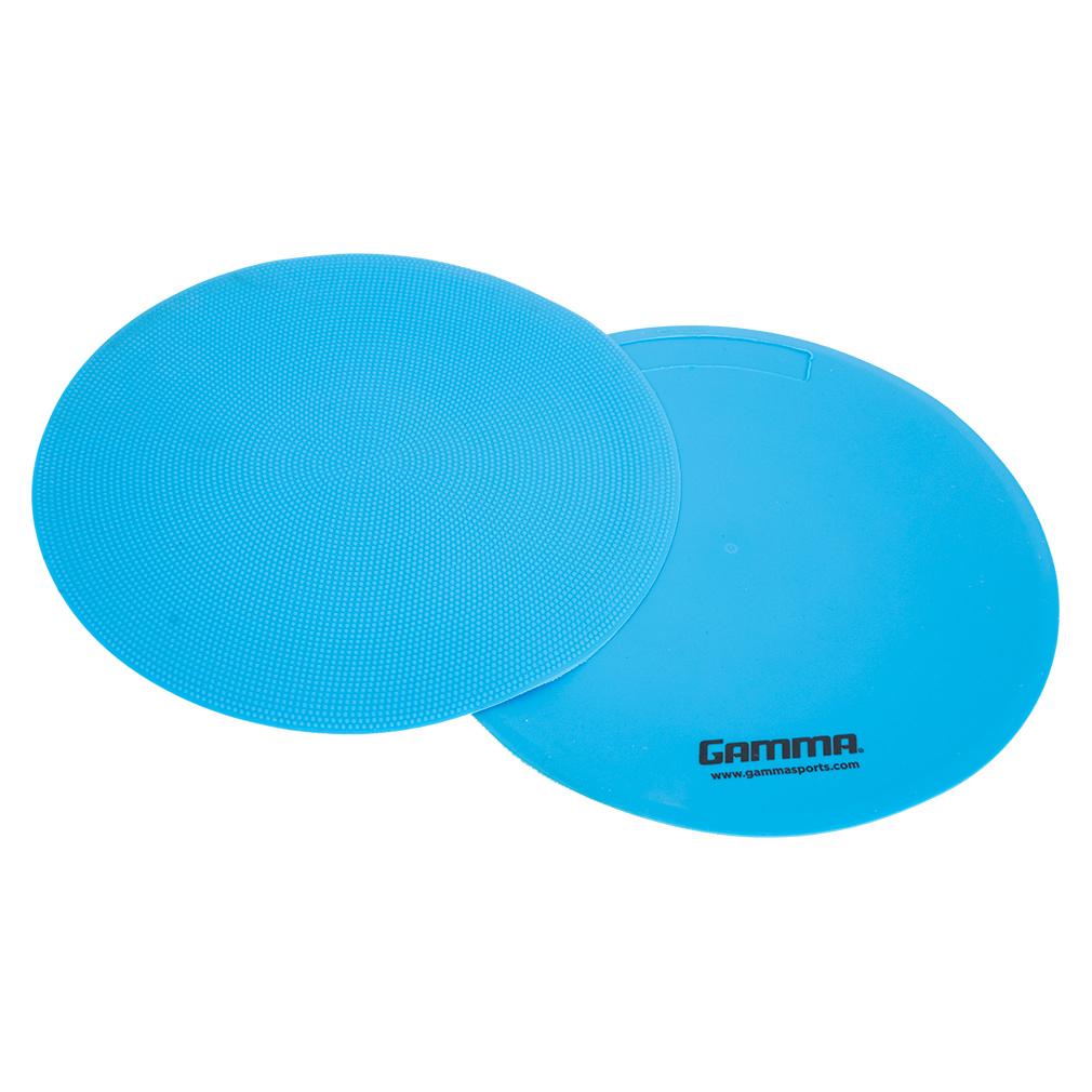 Gamma Court Spots 10 Inch Blue - Set of 6 Volleyball Court Boundary Markers for Indoor/Outdoor Sports, Gym & Beach Games
