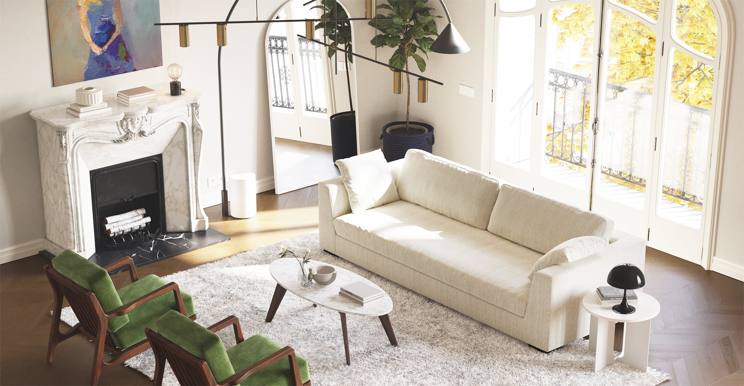 Modern Capri Sofa - Stylish and Comfortable Loveseat for Small Spaces | Perfect for Apartments, Living Rooms, and Cozy Corners