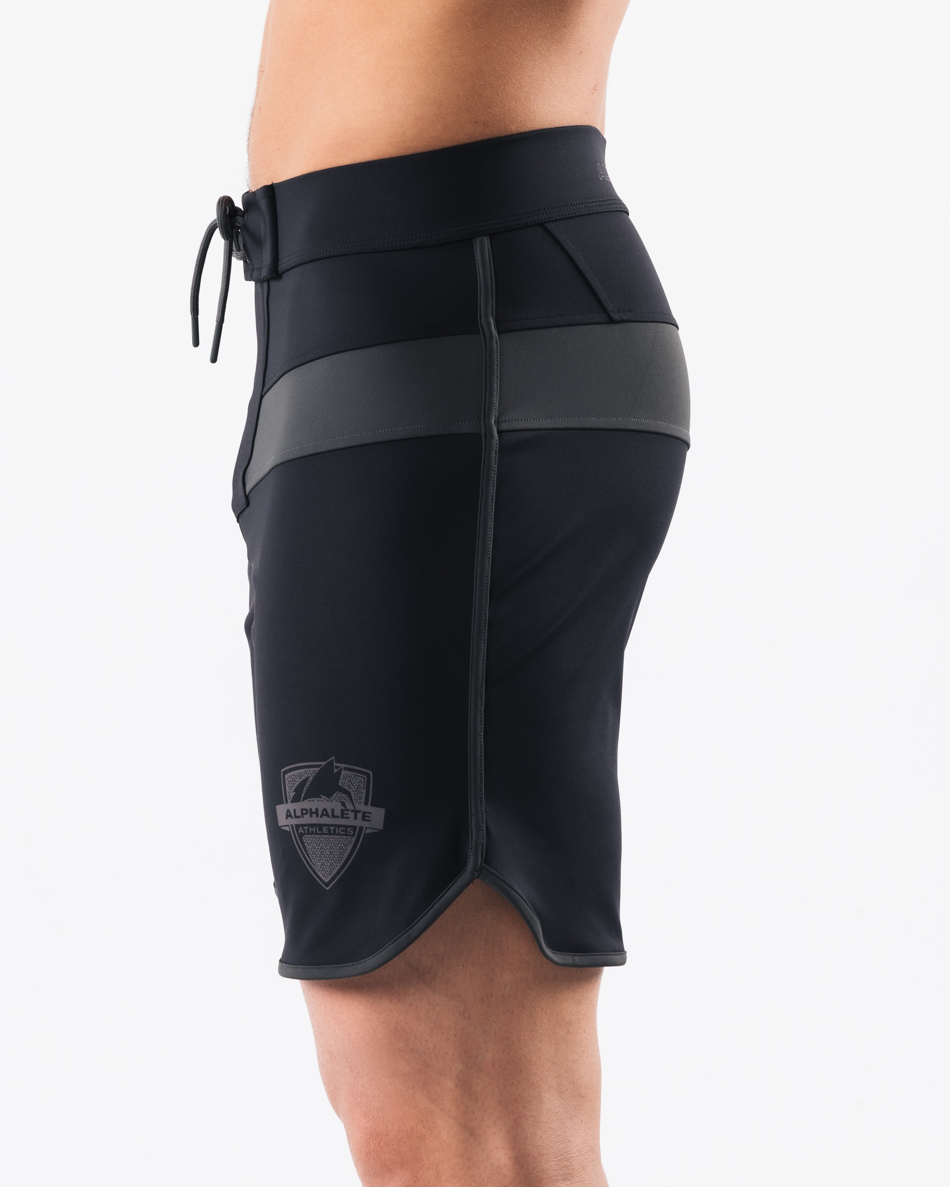 Titan Boardshorts for Men - Shadow Black Swim Trunks - Quick Dry, Comfortable & Stylish for Beach, Pool & Surfing