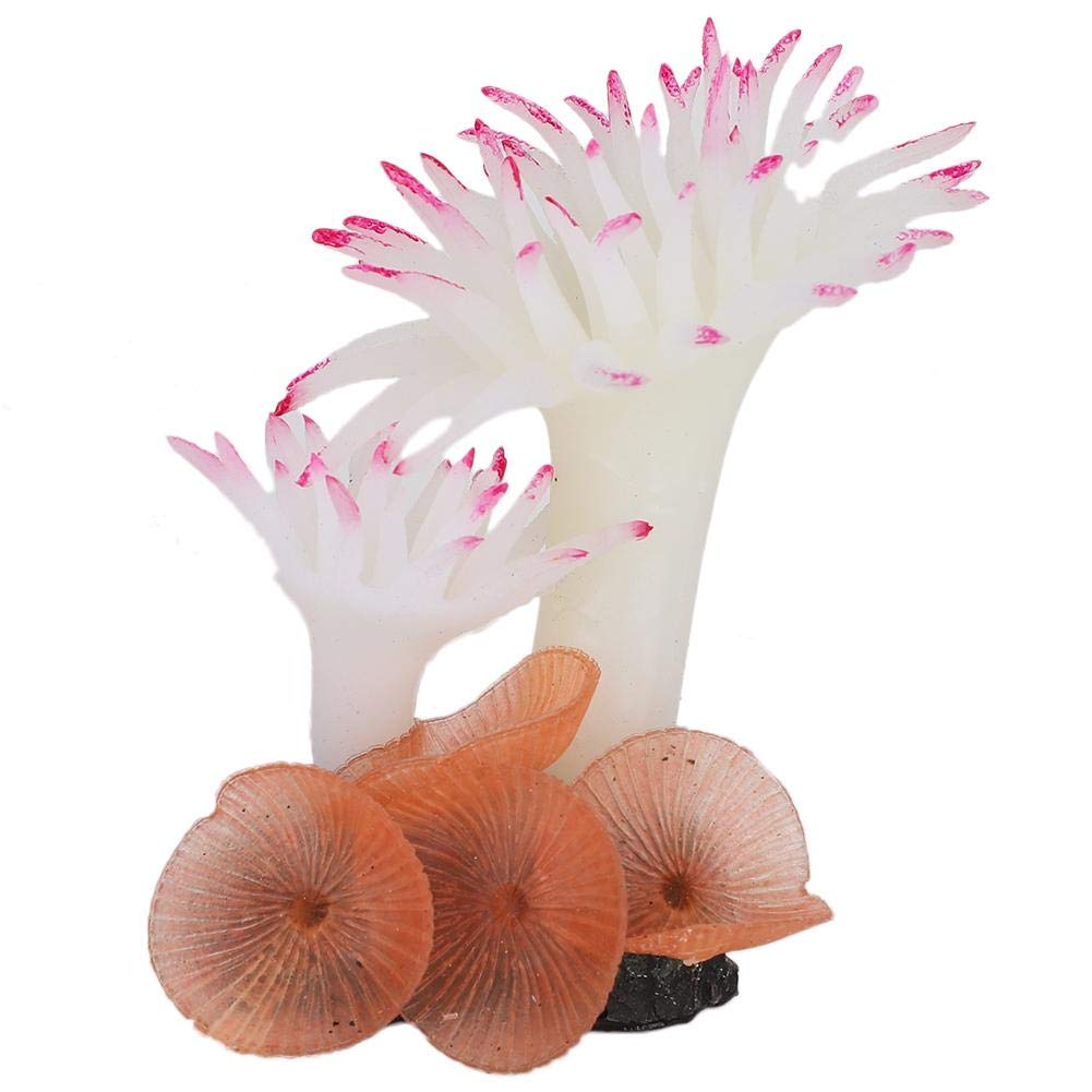 Premium Soft Silicone Artificial Coral Decor - Realistic Aquarium Plants for Fish Tank, Saltwater & Reef Tank Landscape | Perfect for Marine Habitat, Home & Office Aquascaping